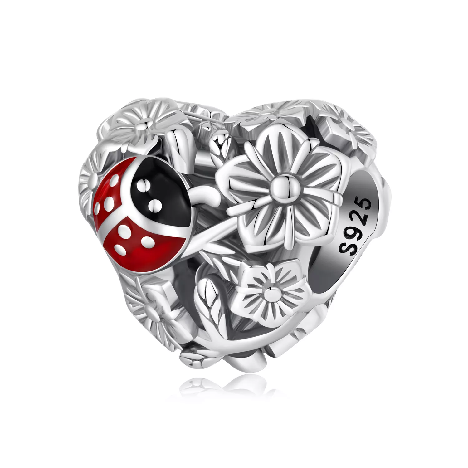 pandora stijl gelukslieveheersbeestje bedel scc2524