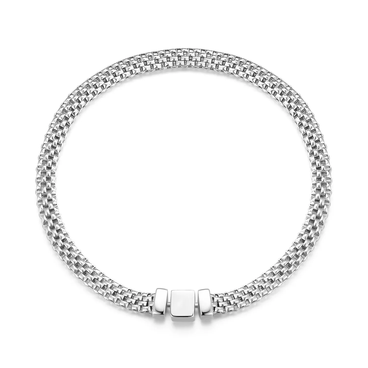pandora stijl geweven ketting armband bsb124