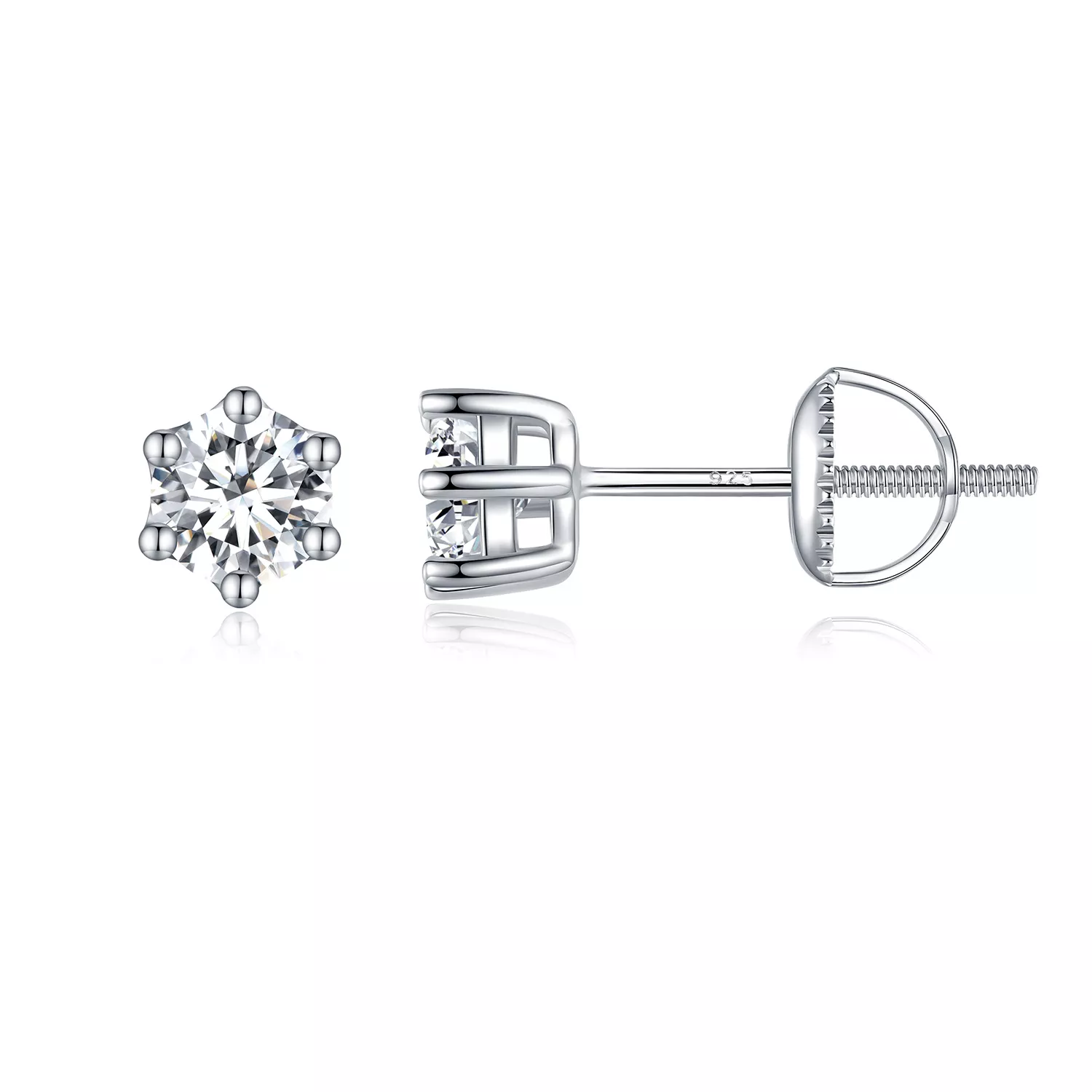 pandora stijl glanzende zirkoon stud oorbellen bse615 4l