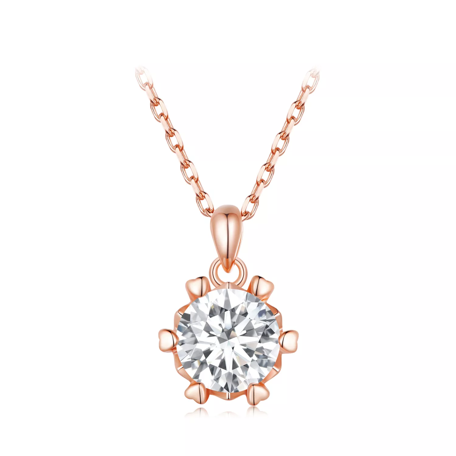 pandora stijl ketting met luxe moissanite msn006 c