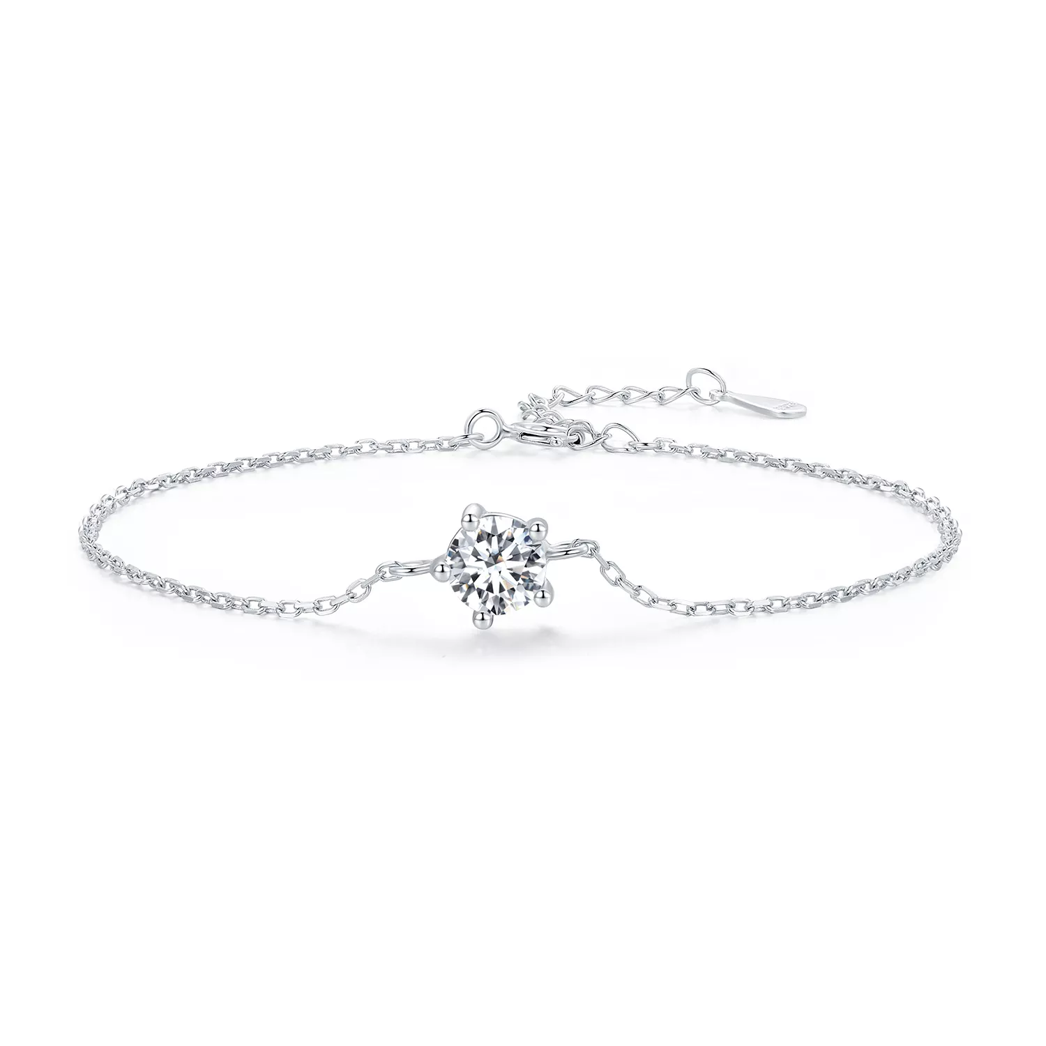 pandora stijl sprankelende moissanite armband msb001