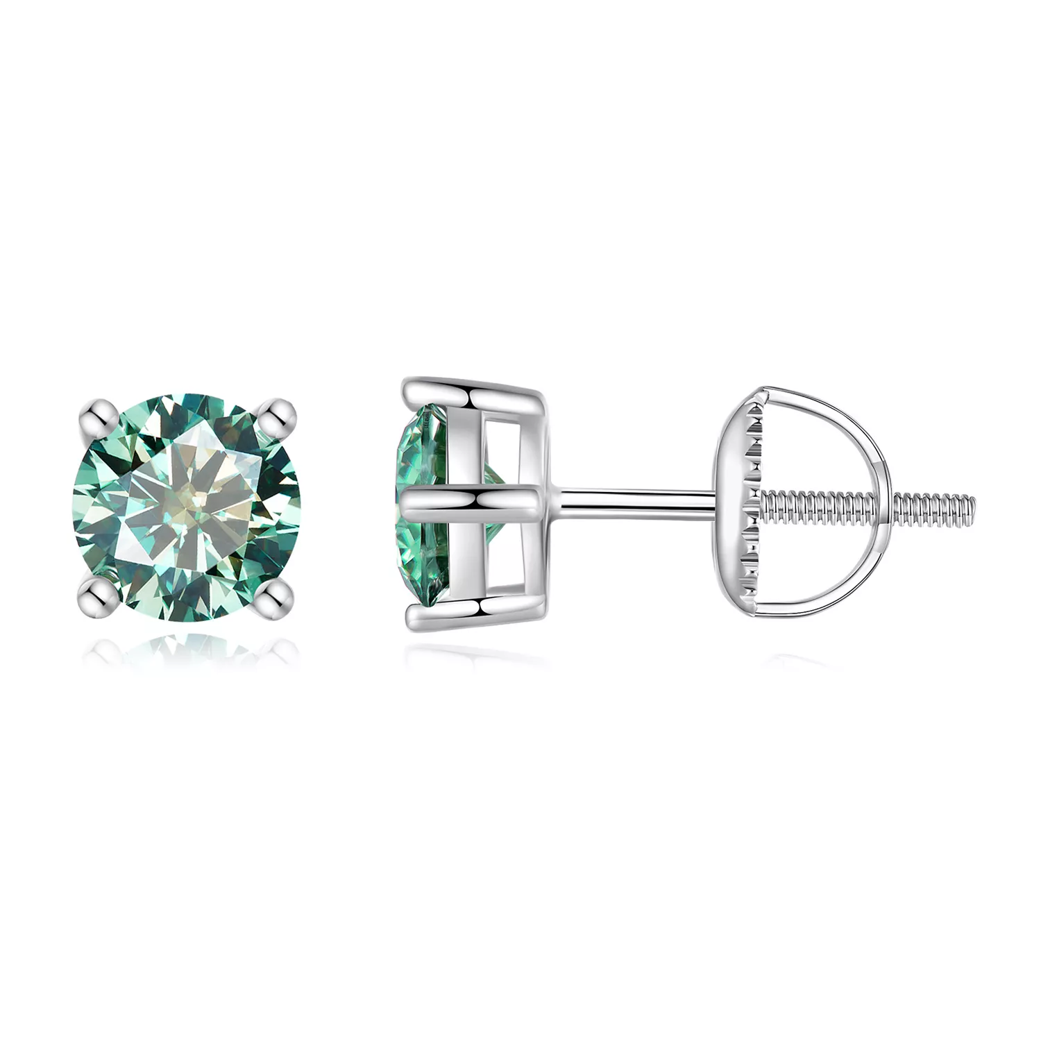 pandora stijl 05 karaat vierklauws moissanite stekeroorbellen mse003 cfs