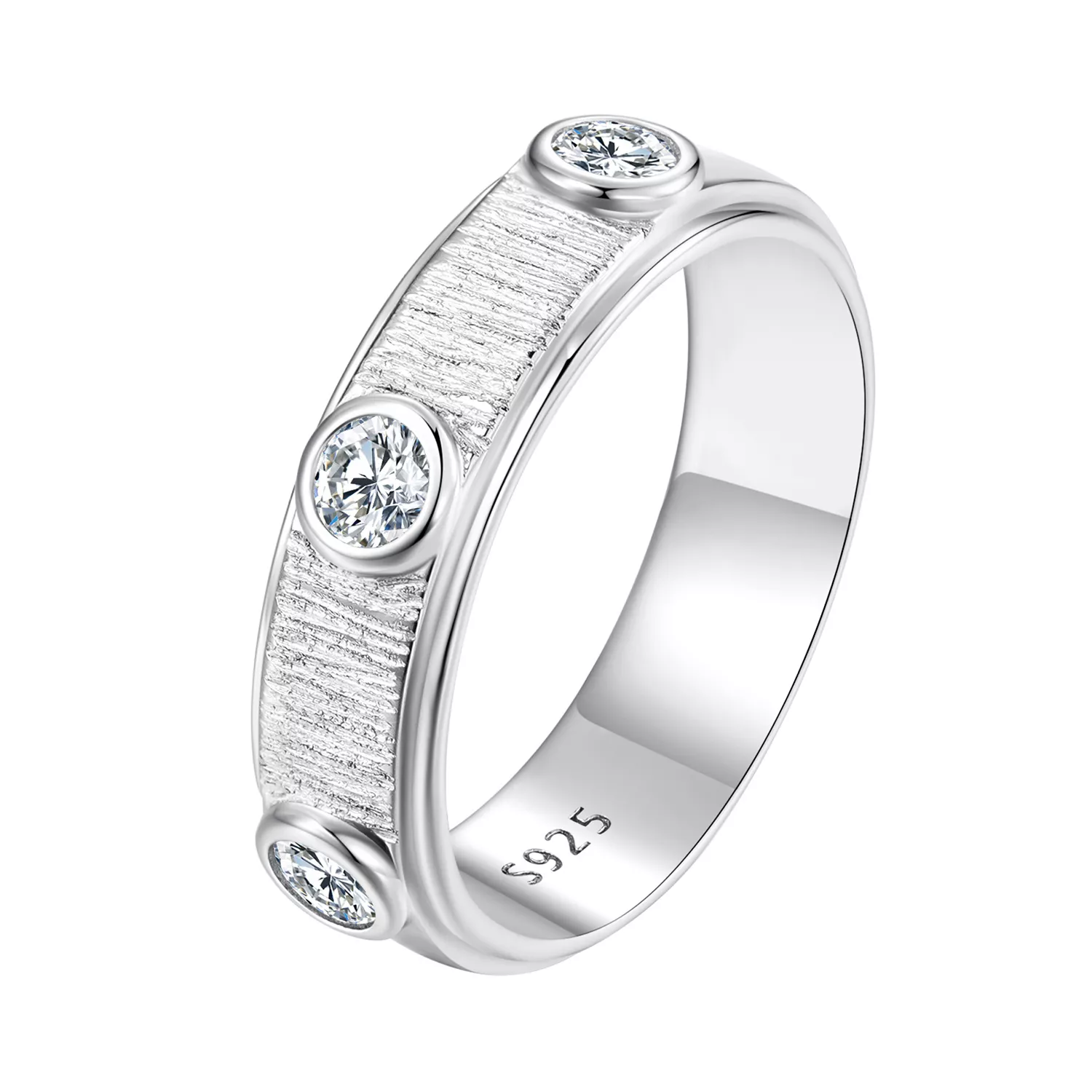 pandora stijl delicate moissanite band ring voor mannen msr032