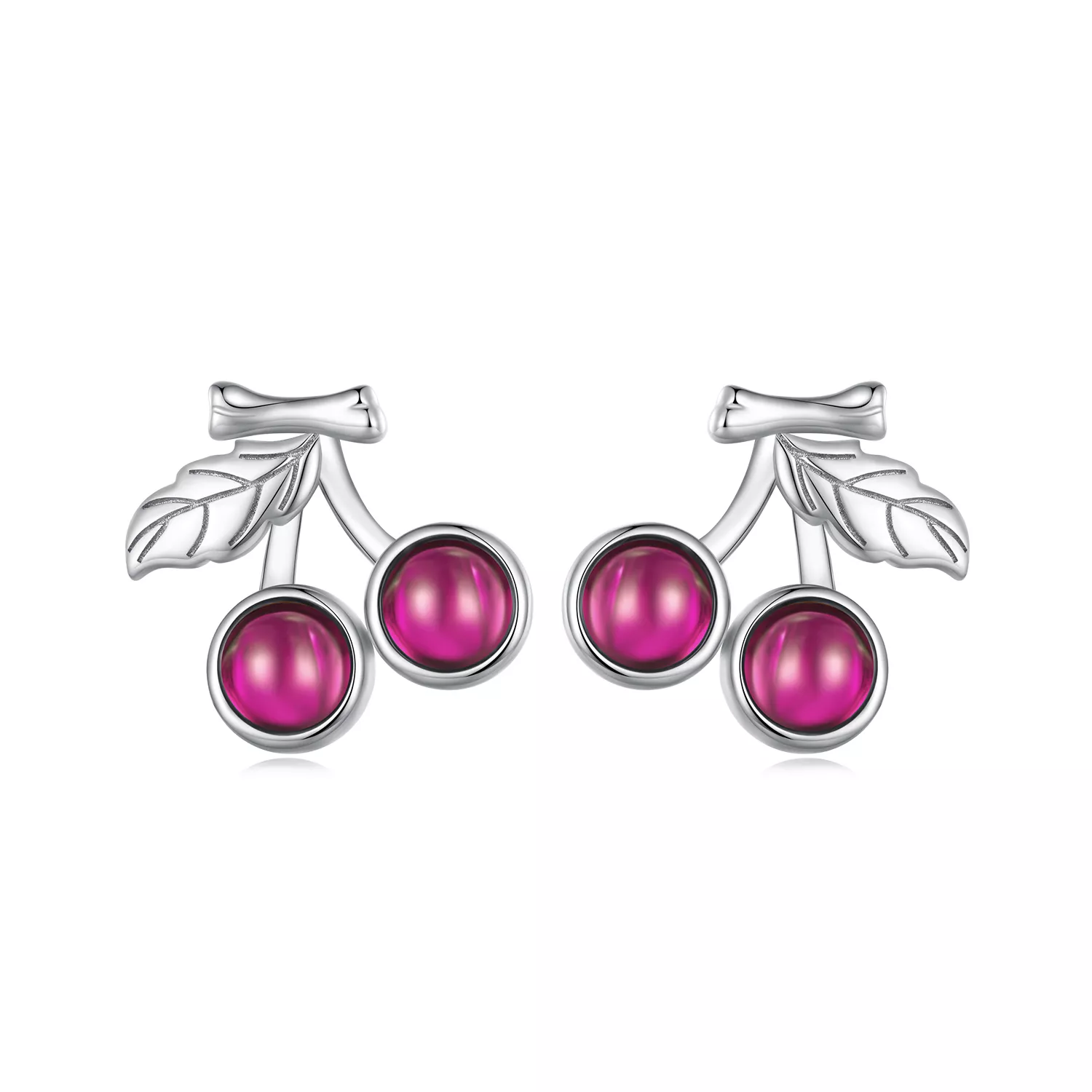 pandora stijl kersen stud oorbellen sce1604