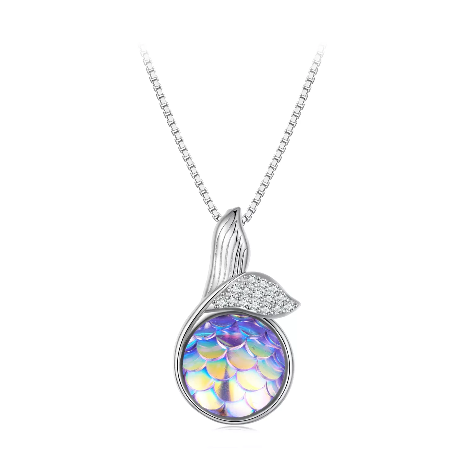 pandora stijl ketting met vissentail bsn326