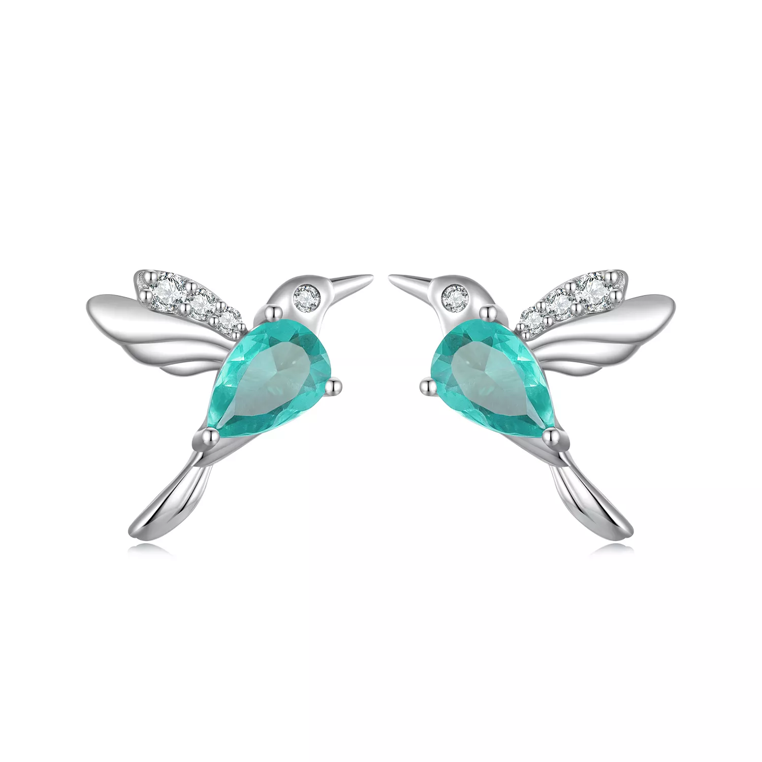pandora stijl kolibrie stud oorbellen bse849