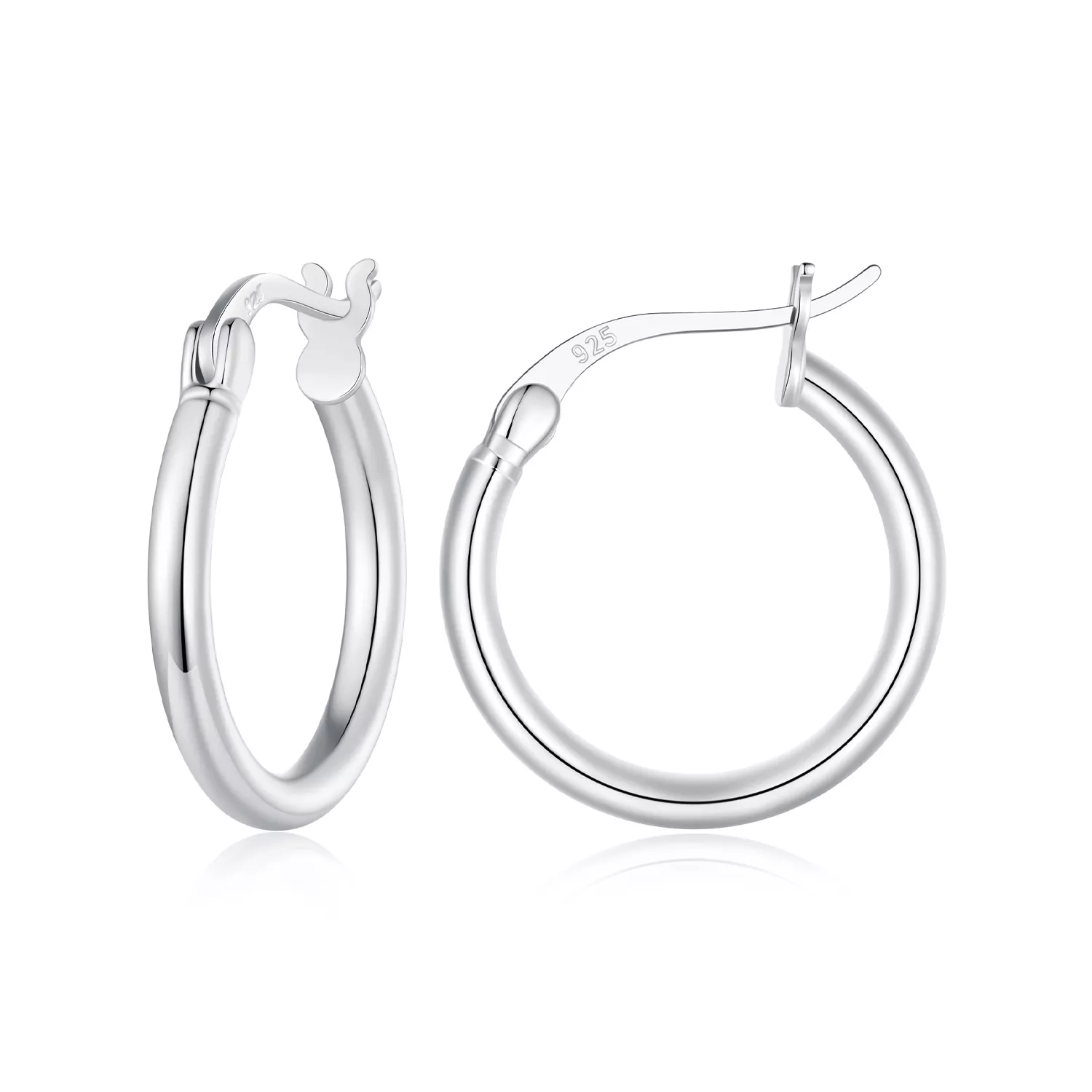 pandora stijl medium cirkelvormige hoepeloorbellen sce1608 m