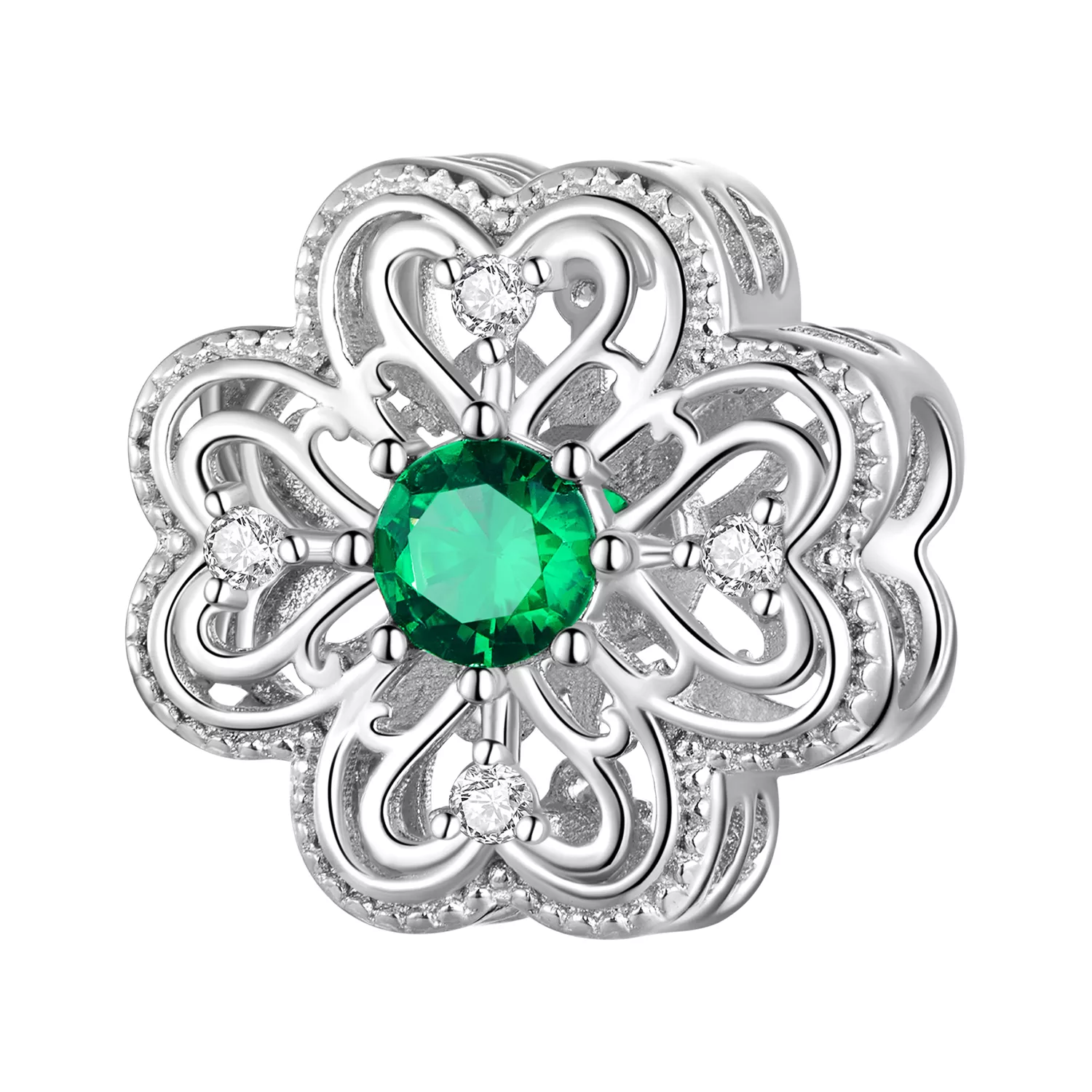 pandora stijl 4 bladige klavertje charme bsc759