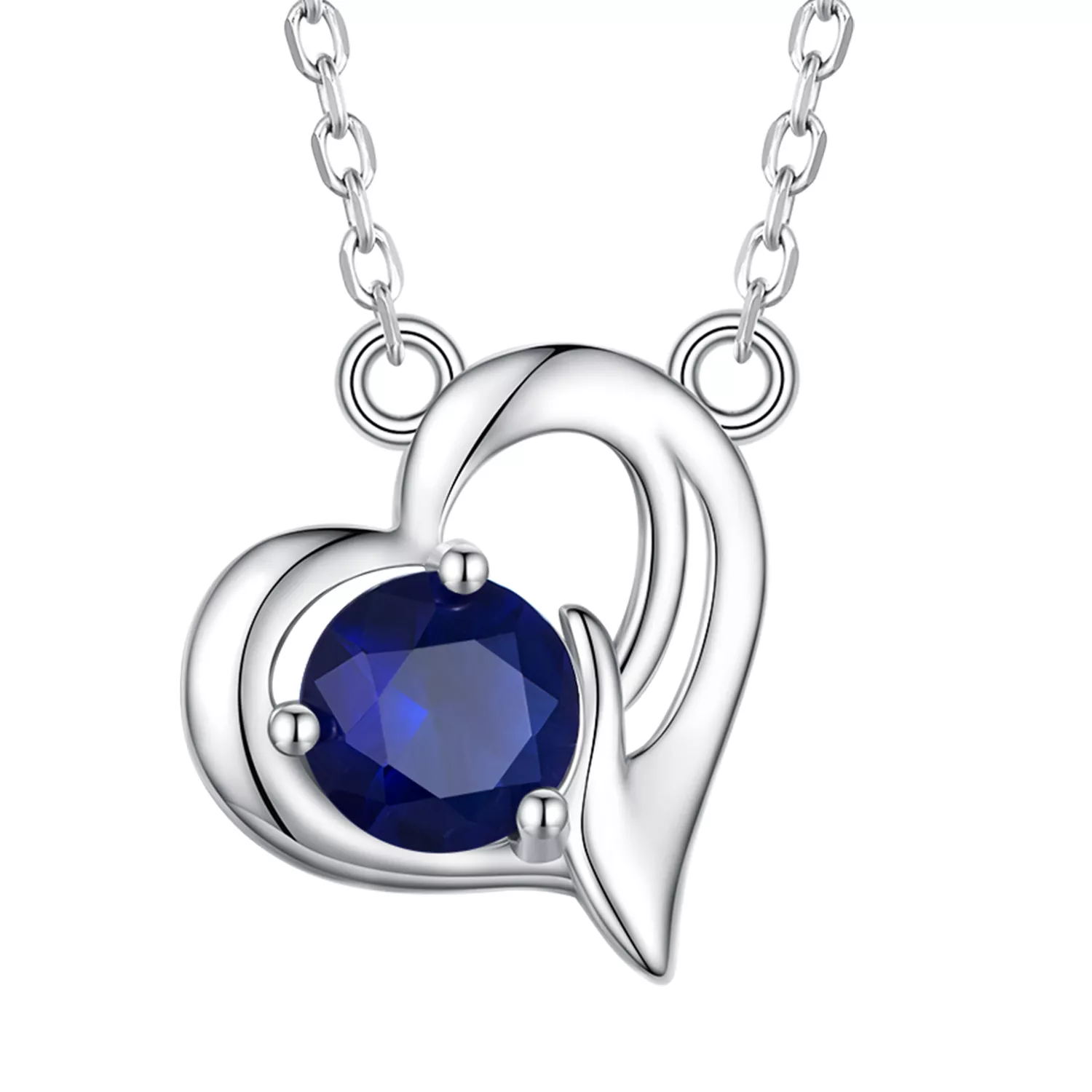 pandora stijl asymmetrische hart halsketting scn487