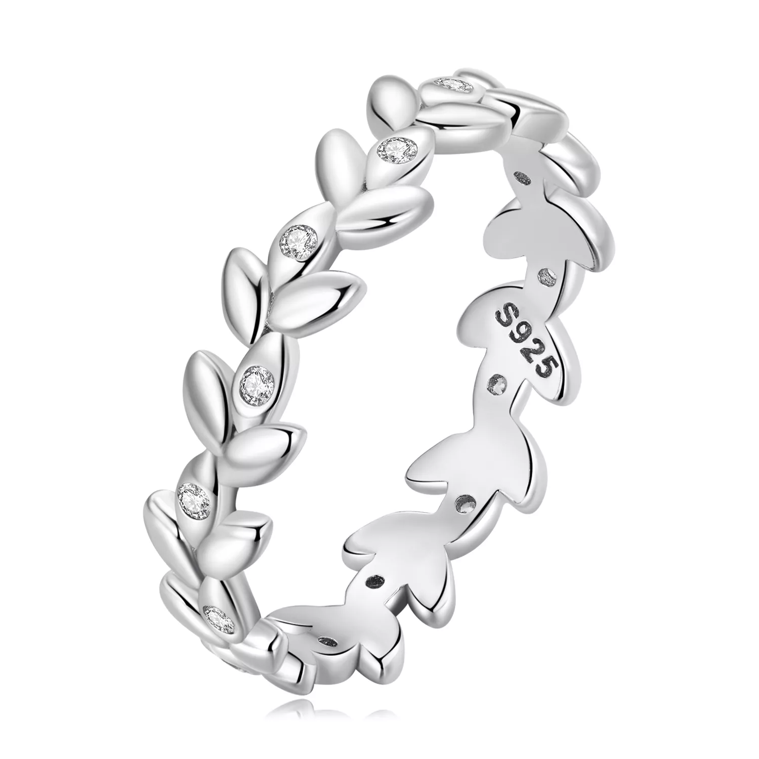 pandora stijl blad ring bsr306