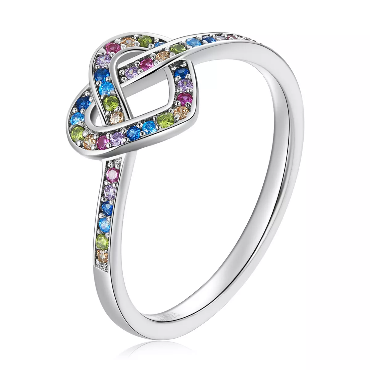 pandora stijl geknoopt hart ring scr790