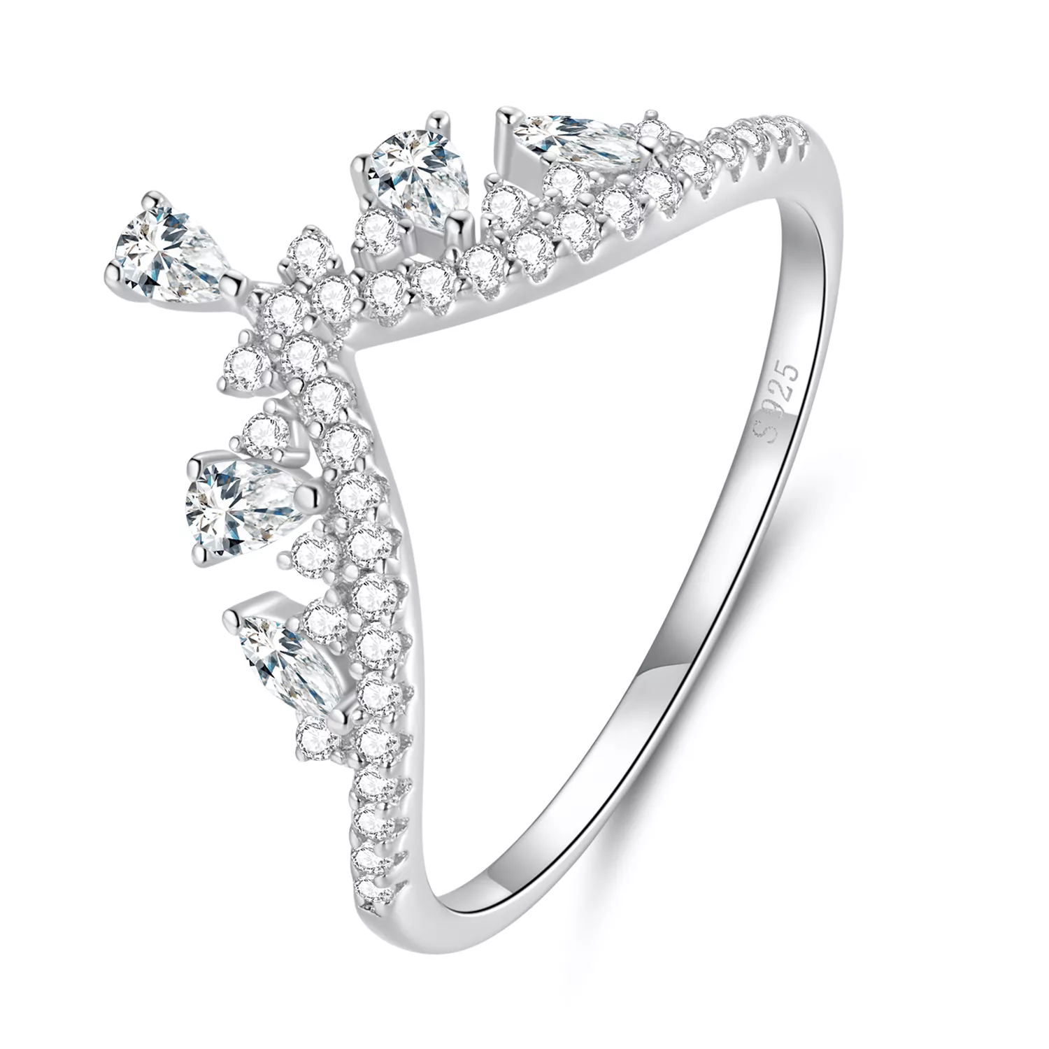 pandora stijl kroon ring bsr296