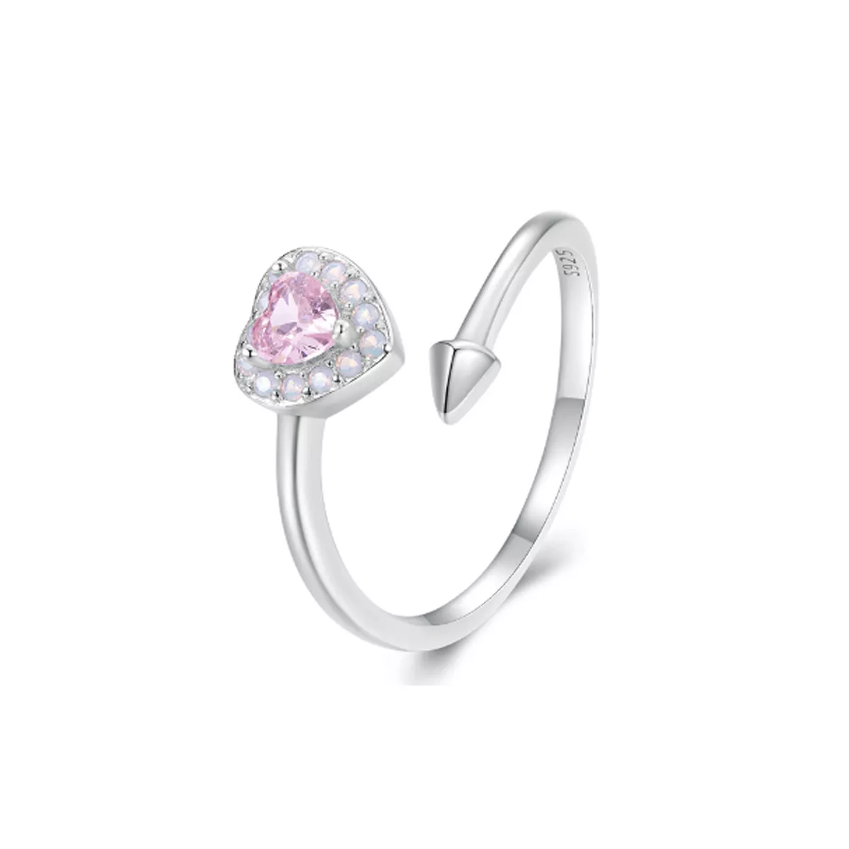 pandora stijl open hart ring scr957 e