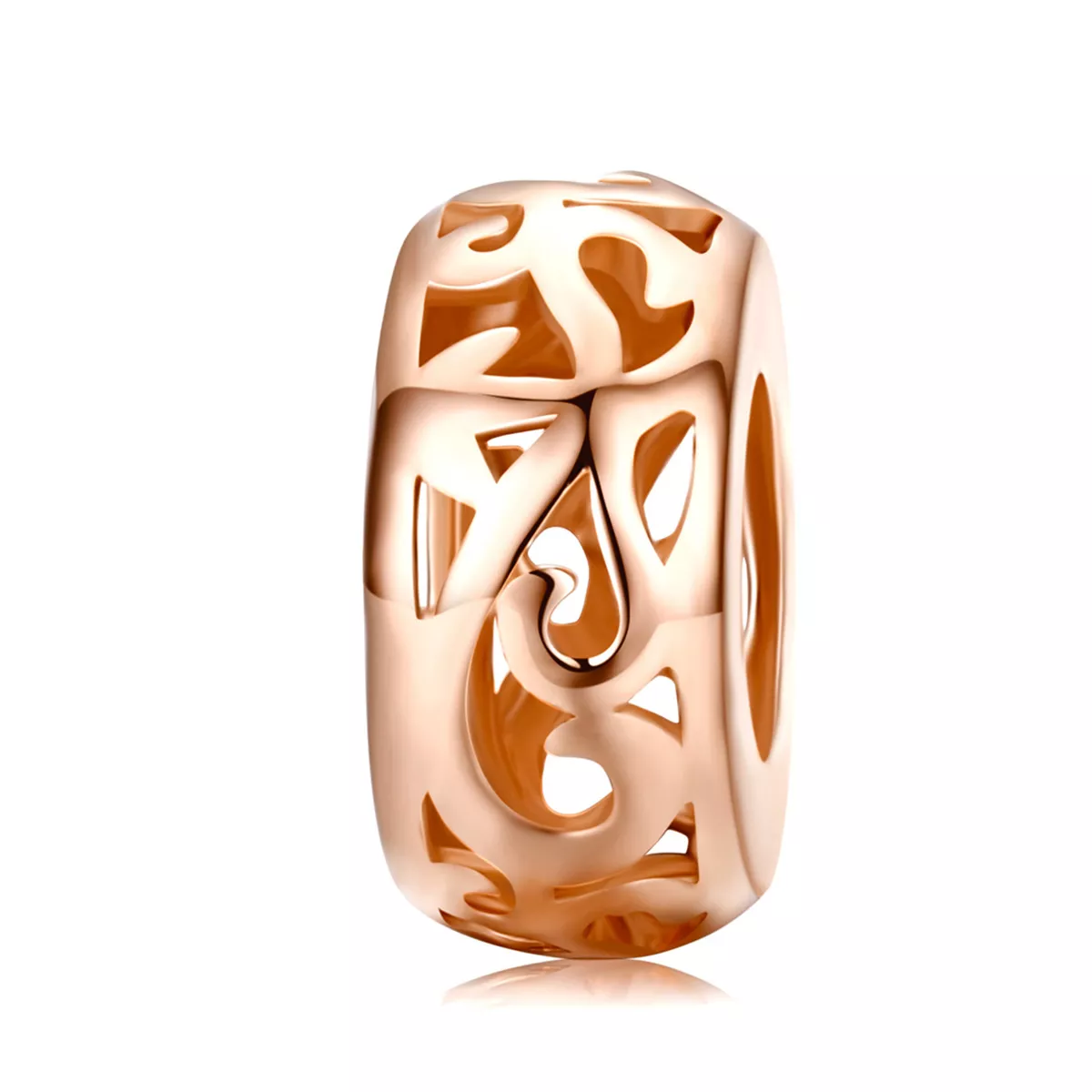 pandora stijl rosé gouden spacer bedel scc716 c