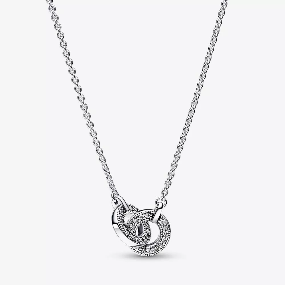 pandora signature verstrengeld pavé hanger ketting 392736c01 45