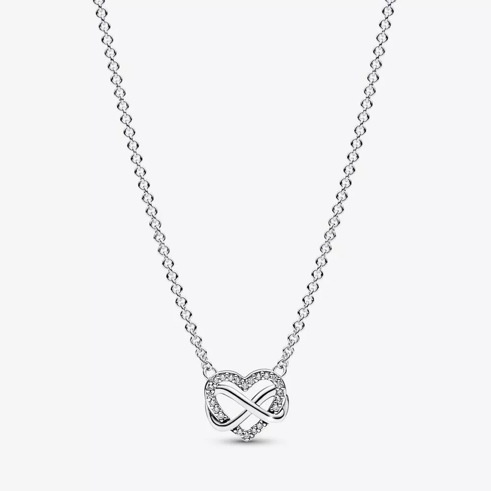 pandora sprankelende infinity hart collier ketting 392666c01 50