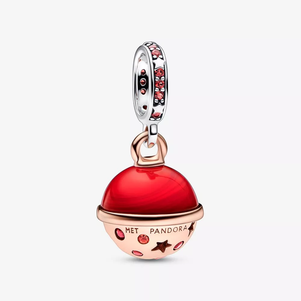 pandora twee tinten planeet mars murano fonkelende hangbedel 782433c01