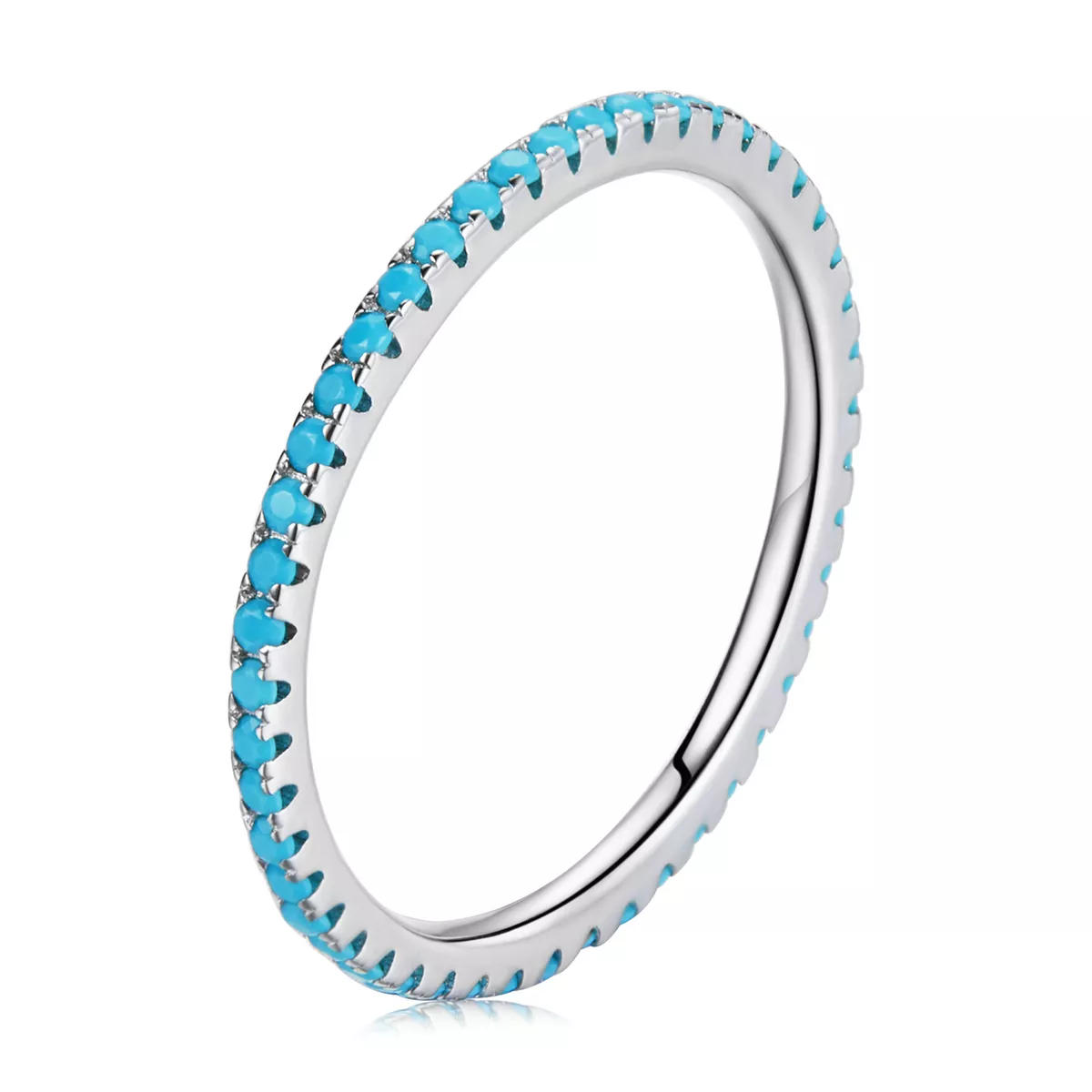 pandora stijl blauwe mode elf ring scr066 bu