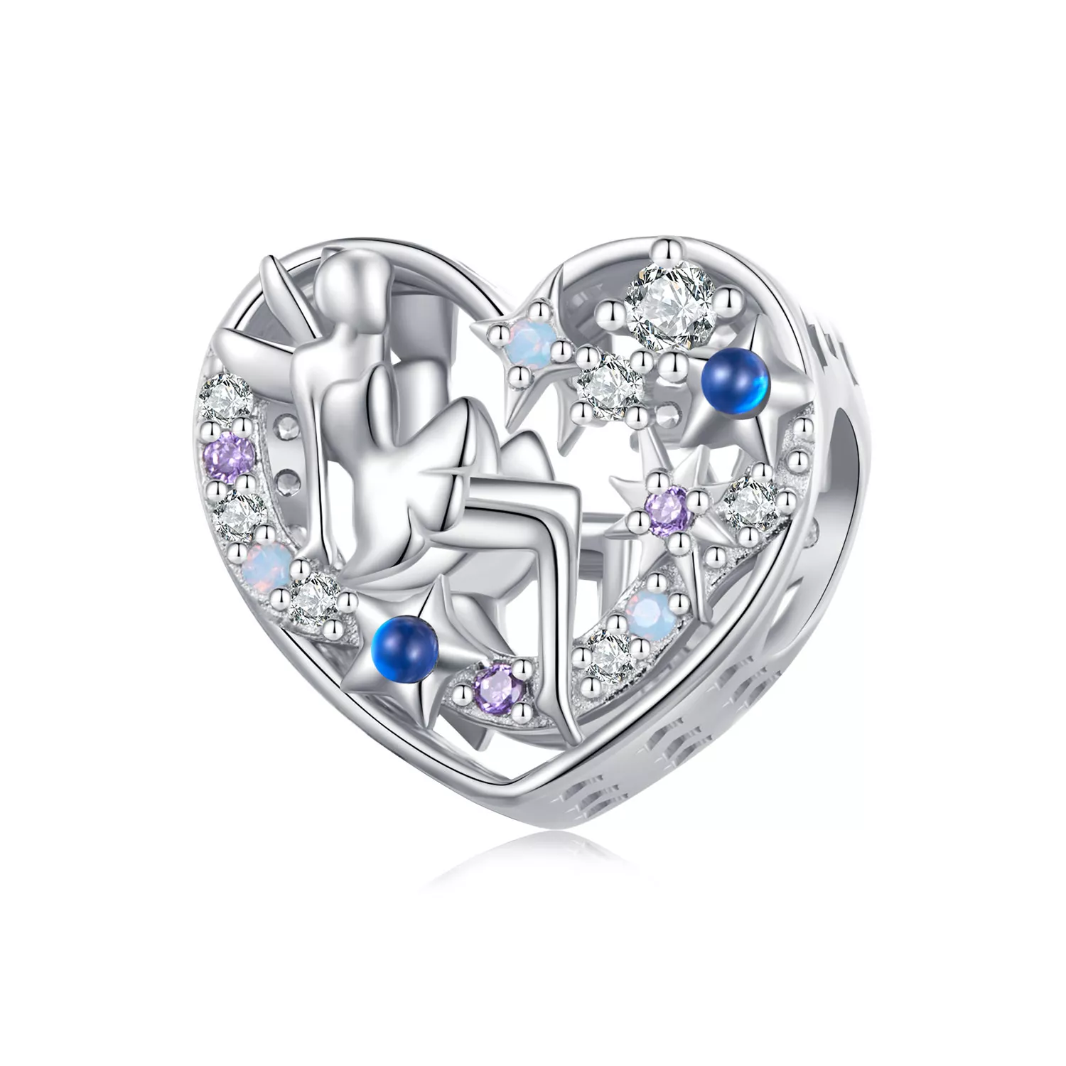 pandora stijl dag en nacht elf hartbedel scc2553