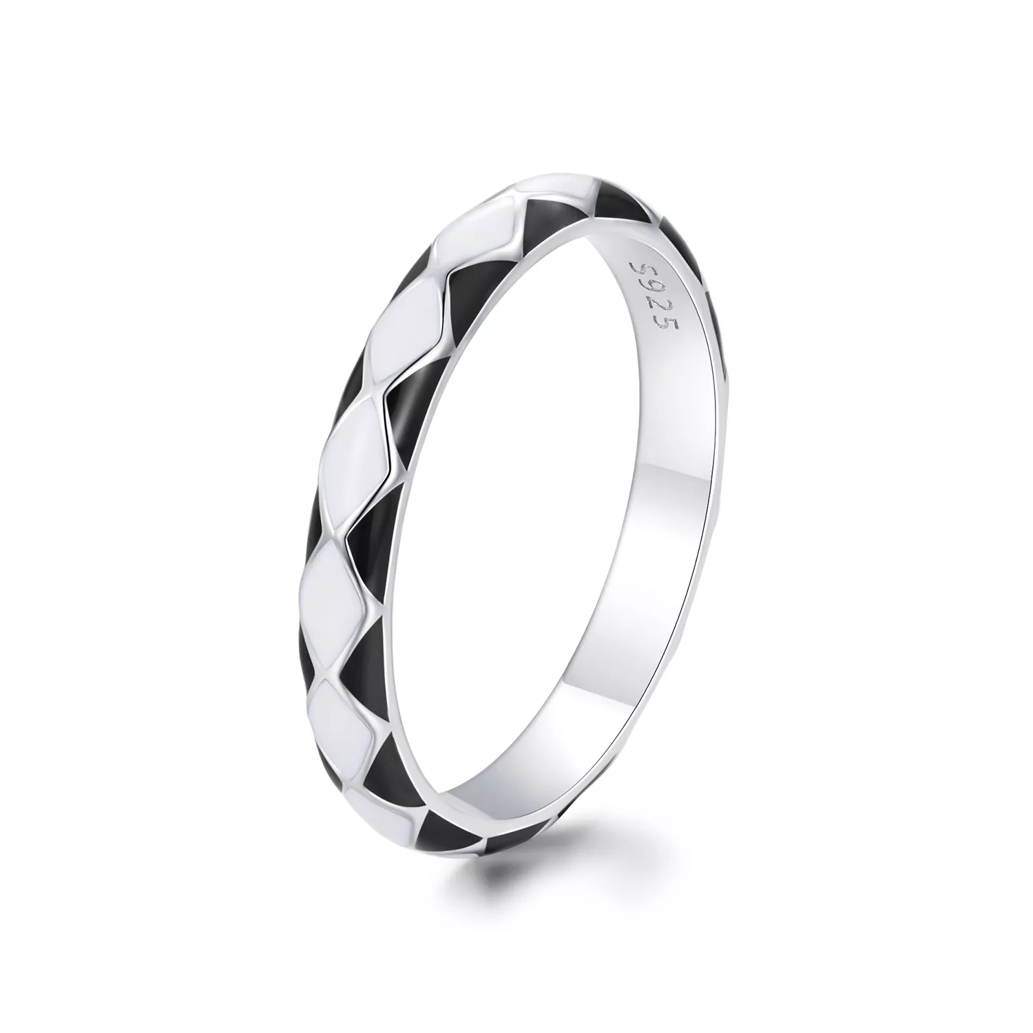 pandora stijl diamantpatroon ring scr943