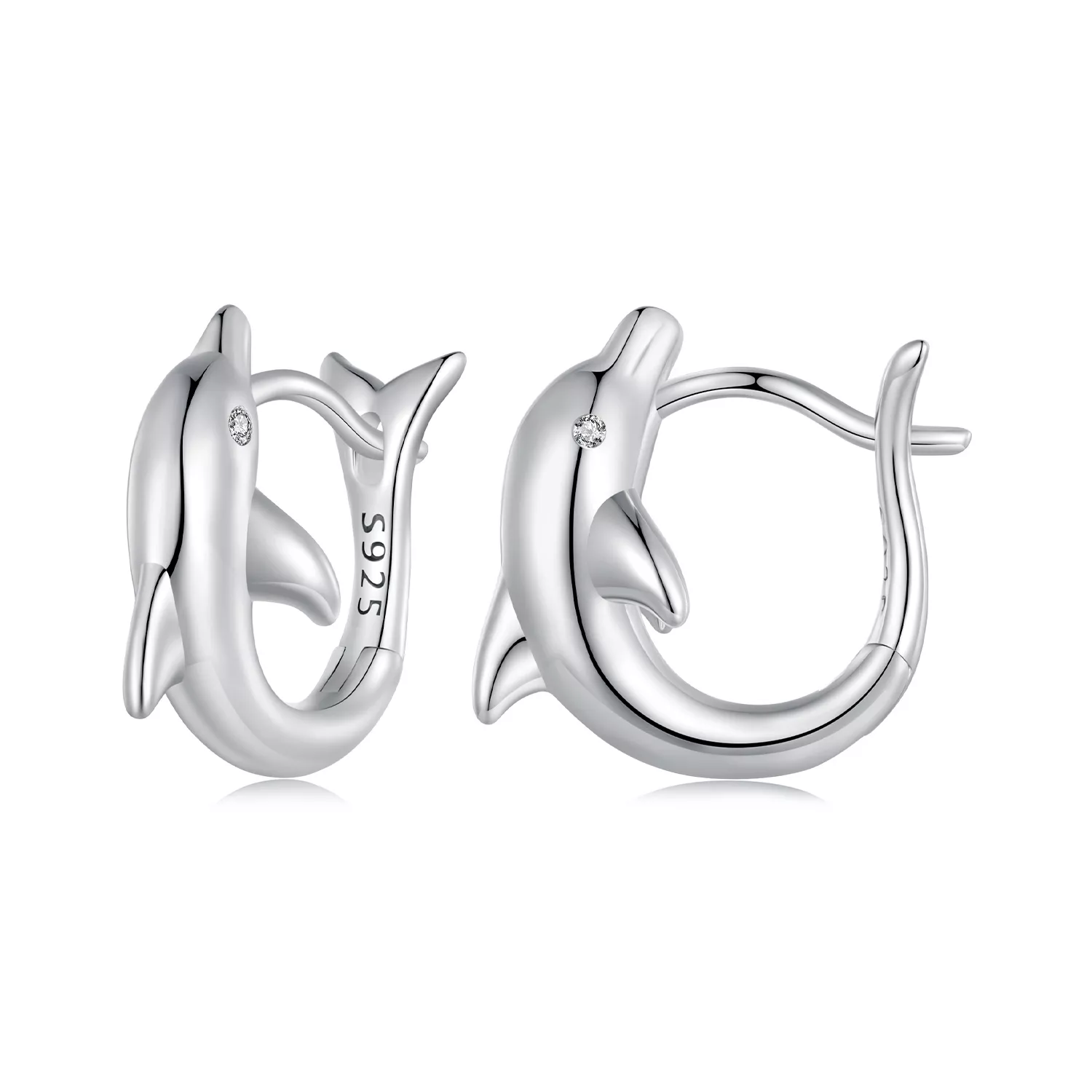 pandora stijl dolfijn oorringen bse881