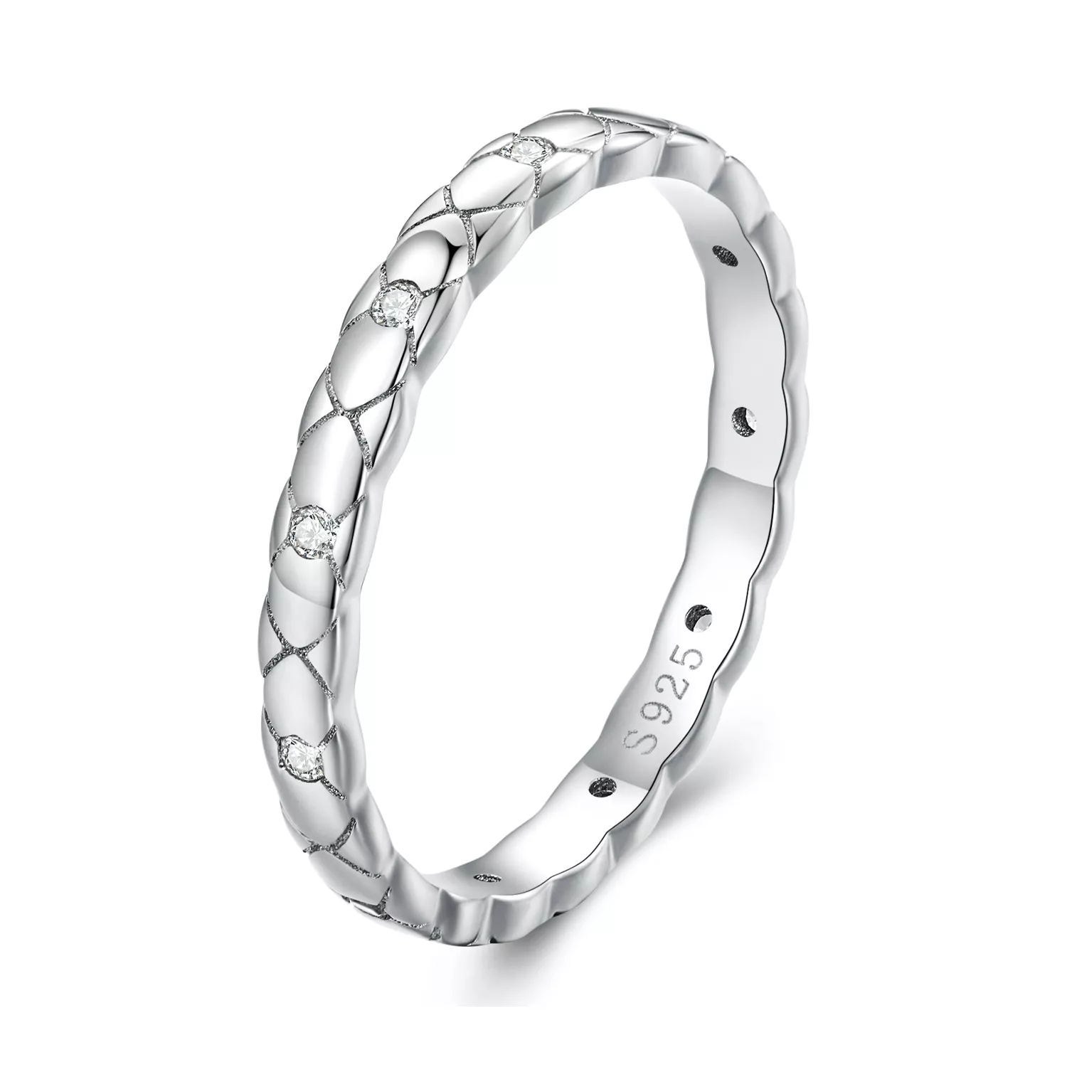 pandora stijl eenvoudige enkele ring bsr425