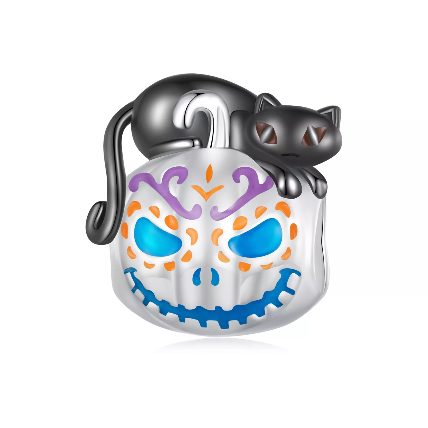 pandora stijl halloween jack o lantern bedel scc2626