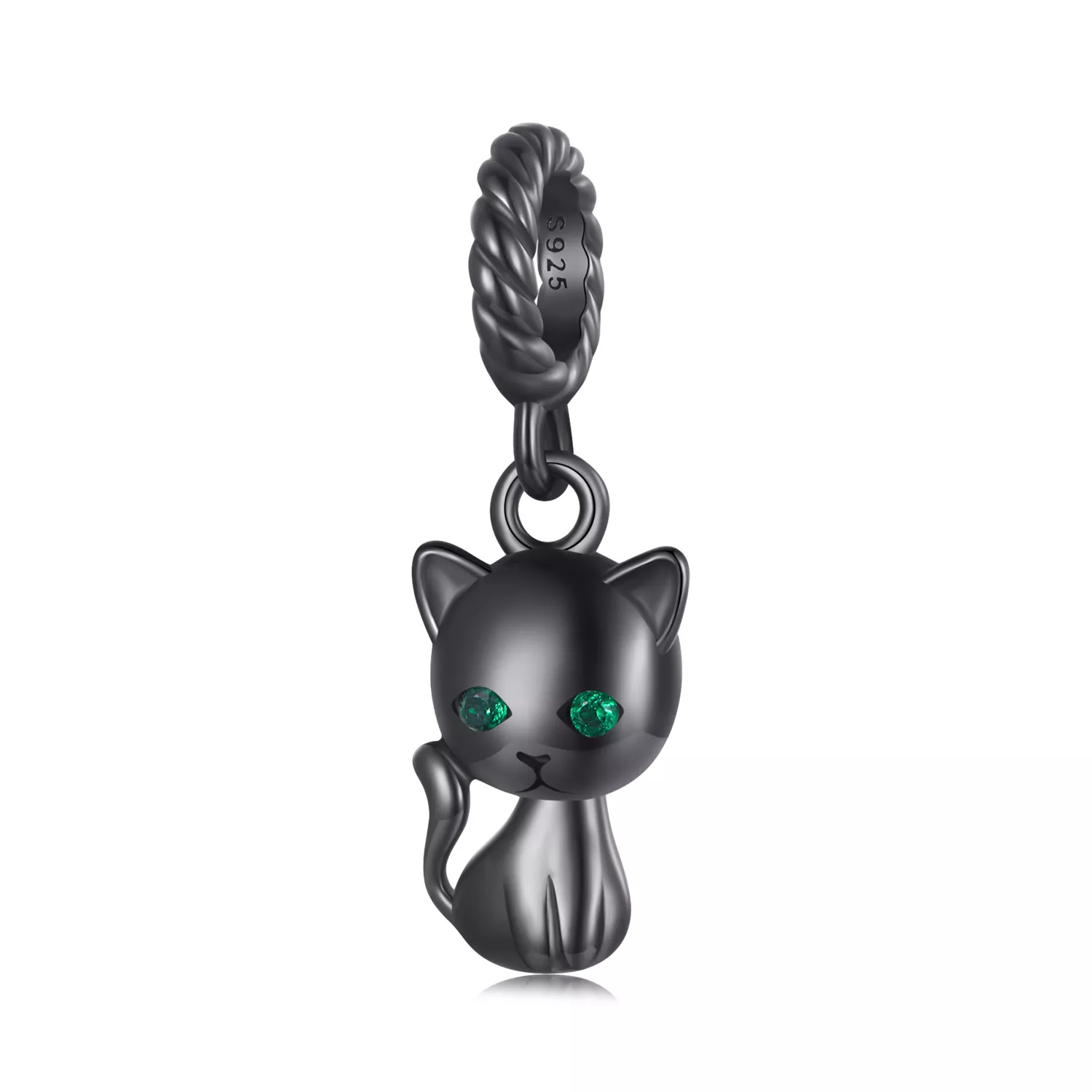 pandora stijl hangende kat scx122 d