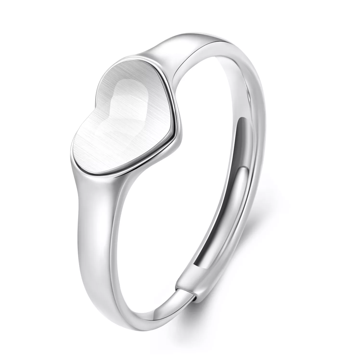 pandora stijl hartvormige reflecterende ring bsr434