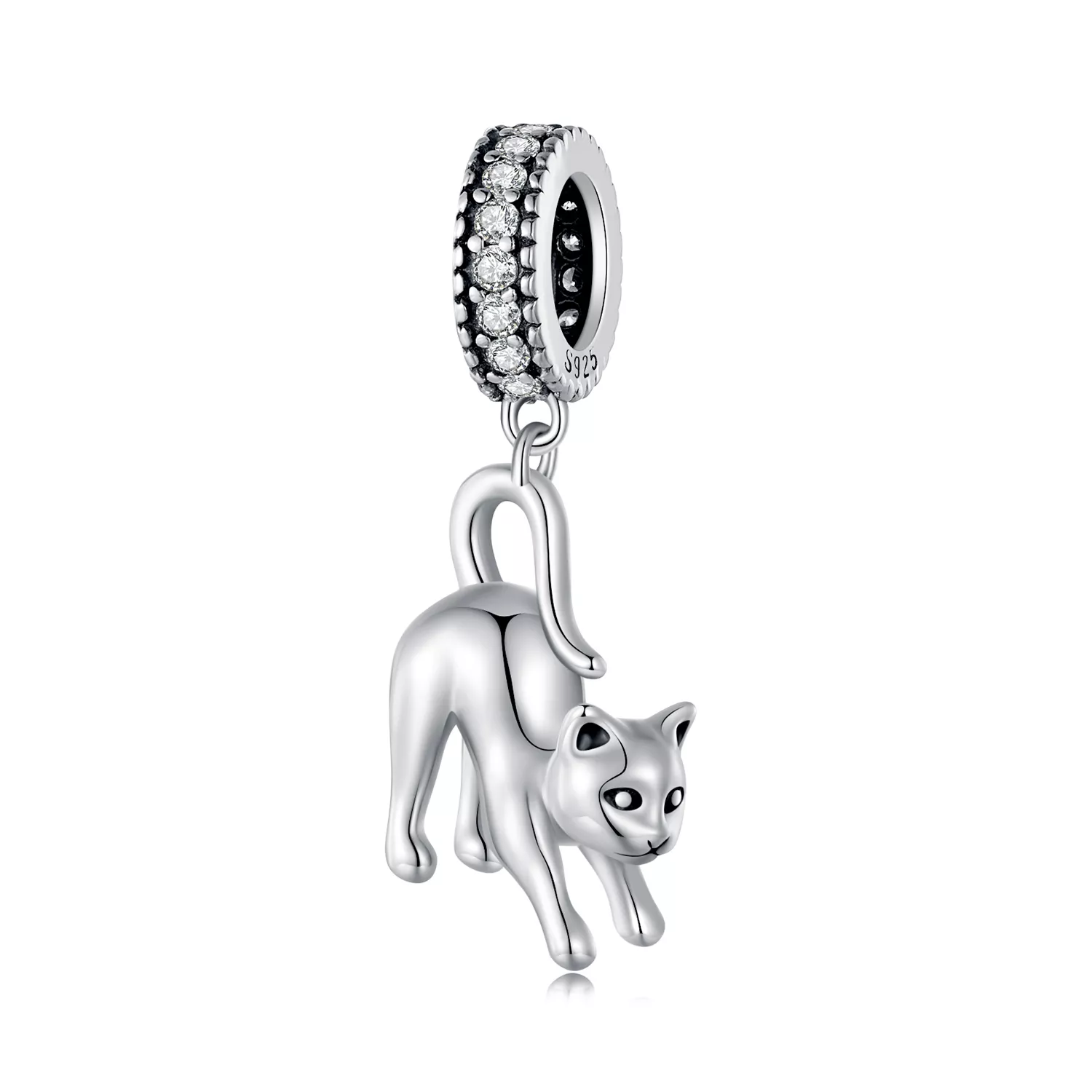 pandora stijl kat hangertje scc2595