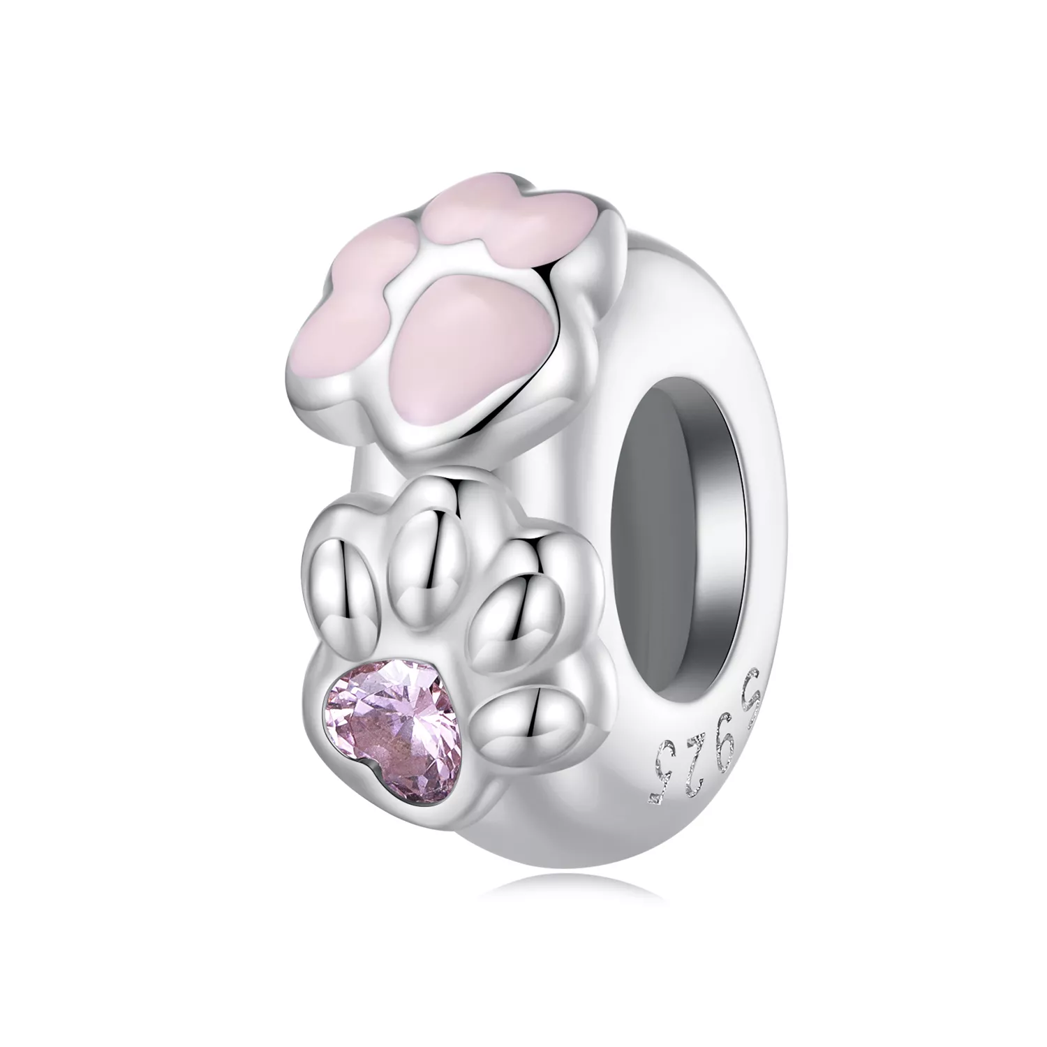 pandora stijl kattenklauw siliconen spacer scc2515