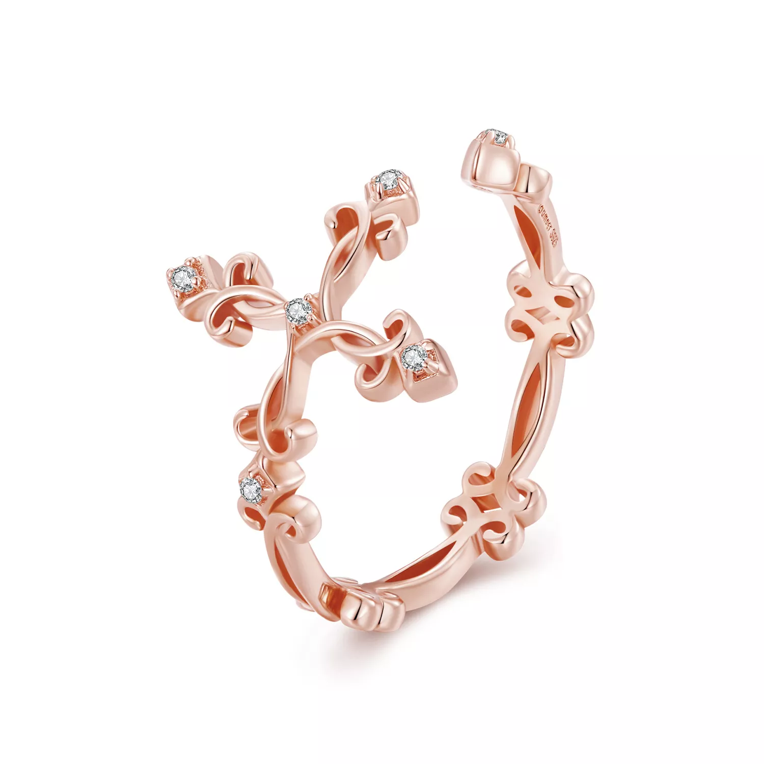 pandora stijl kruis zilveren ring bsr041 c