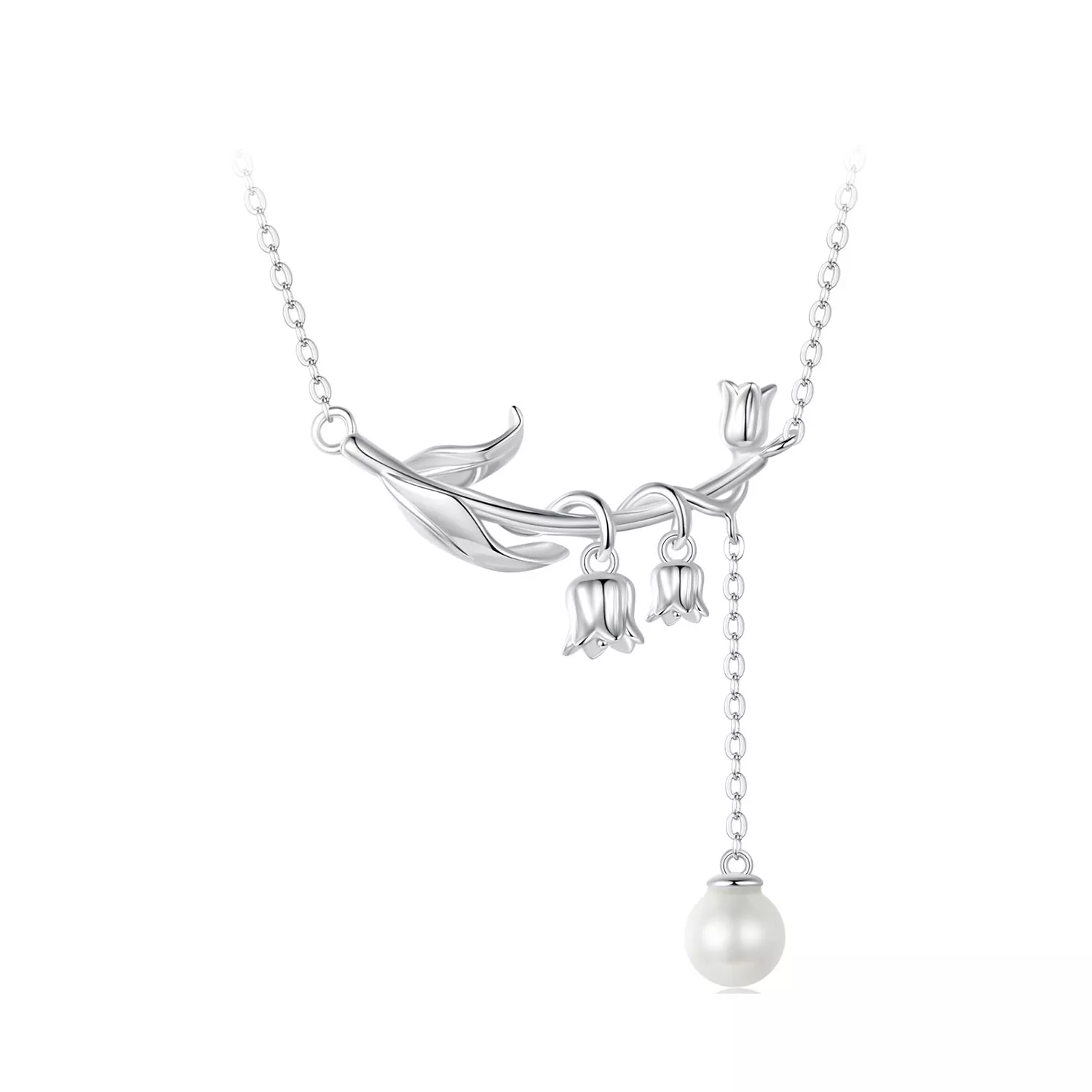 pandora stijl lelietje van dalen ketting bsn357