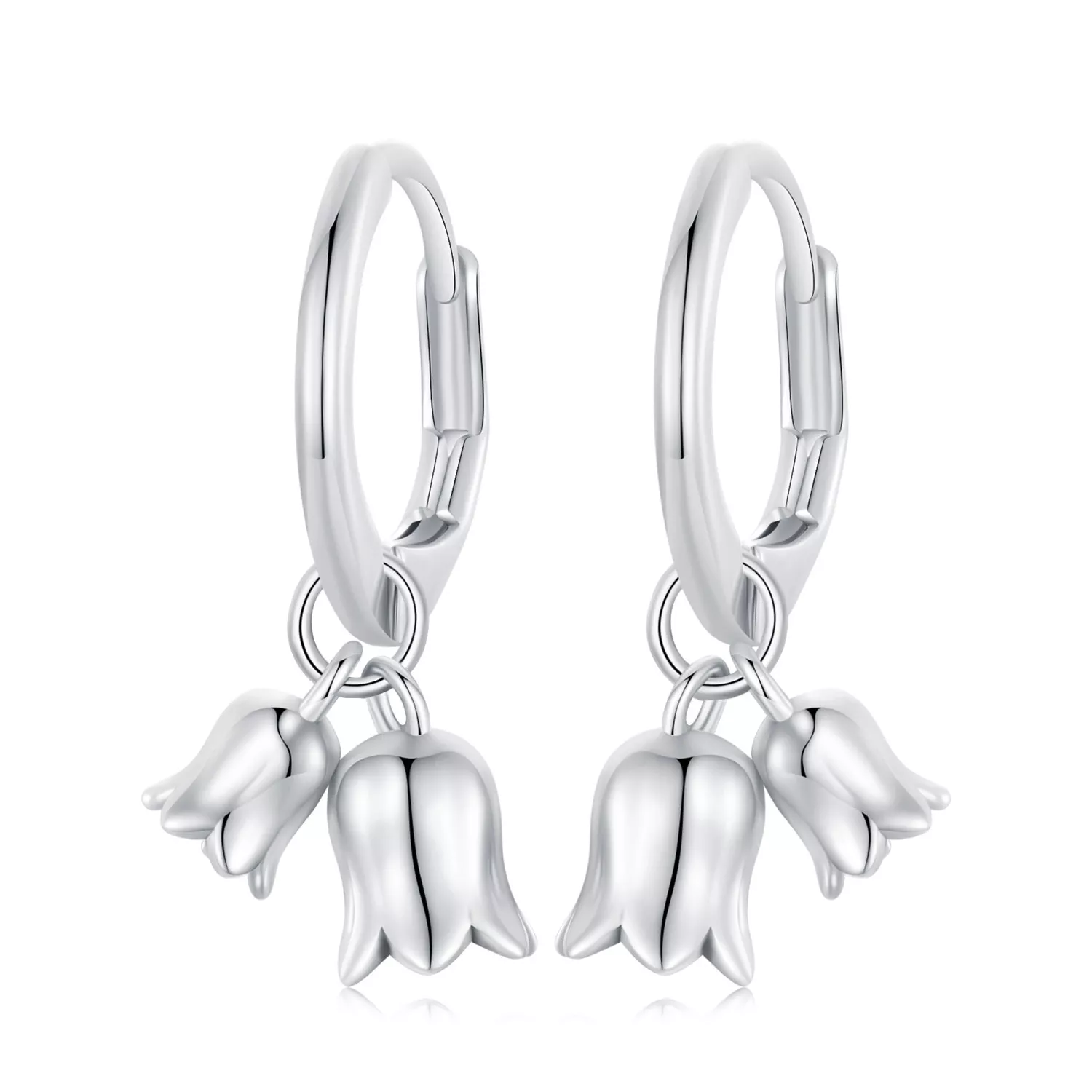 pandora stijl lelietje van dalen oorringen bse909