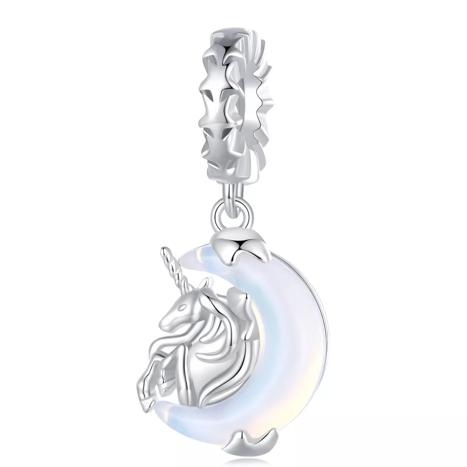 pandora stijl maan eenhoorn hanger bsc926