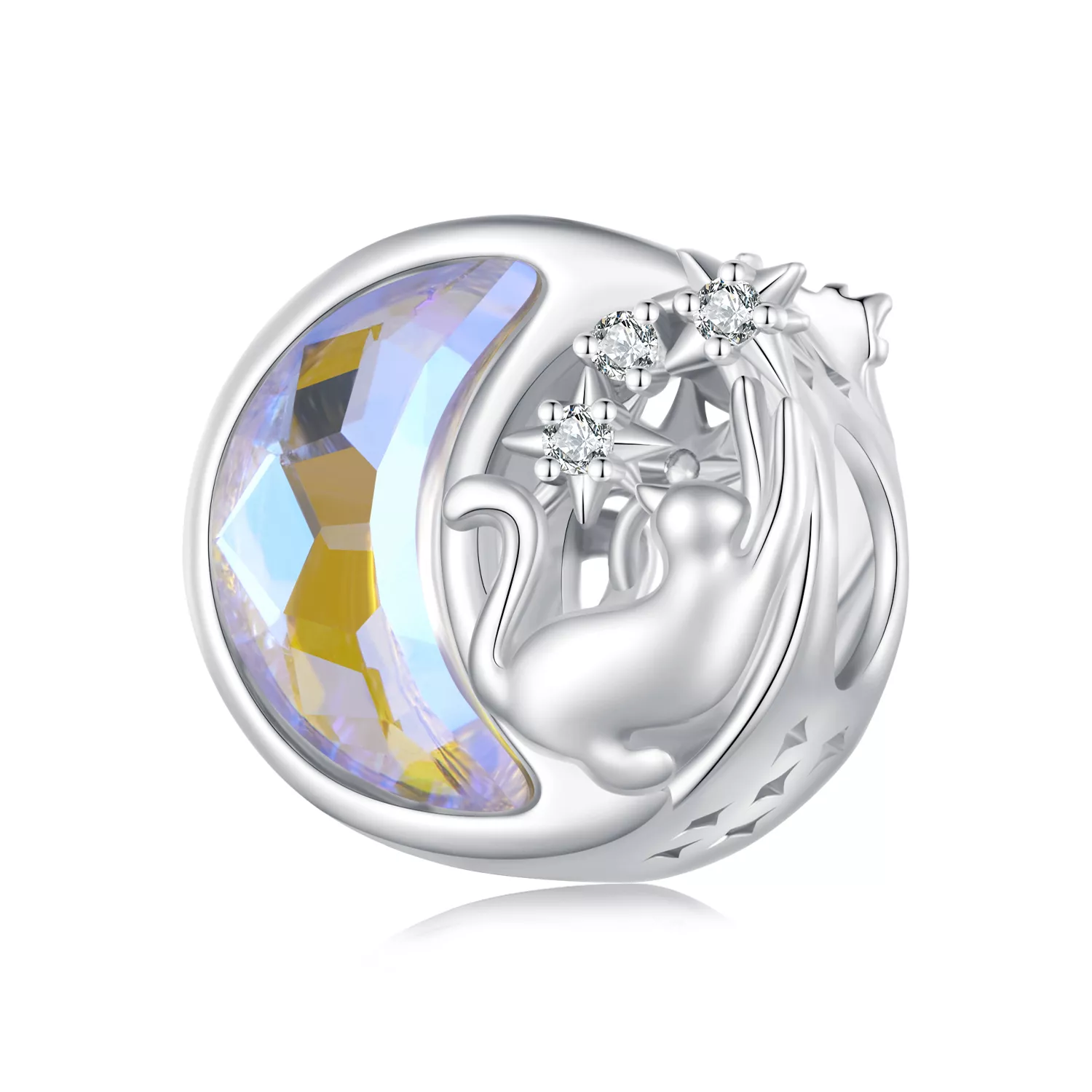 pandora stijl maanlicht kat bedel scc2538
