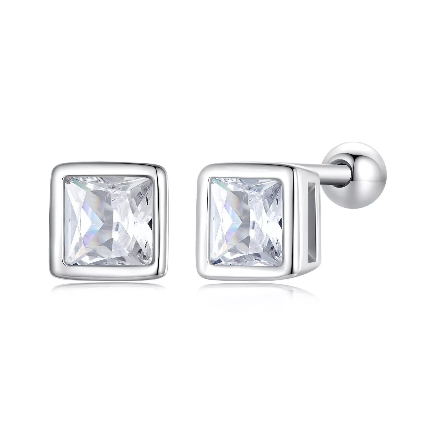 pandora stijl mini prinses zirkonia studs oorbellen bse885 s
