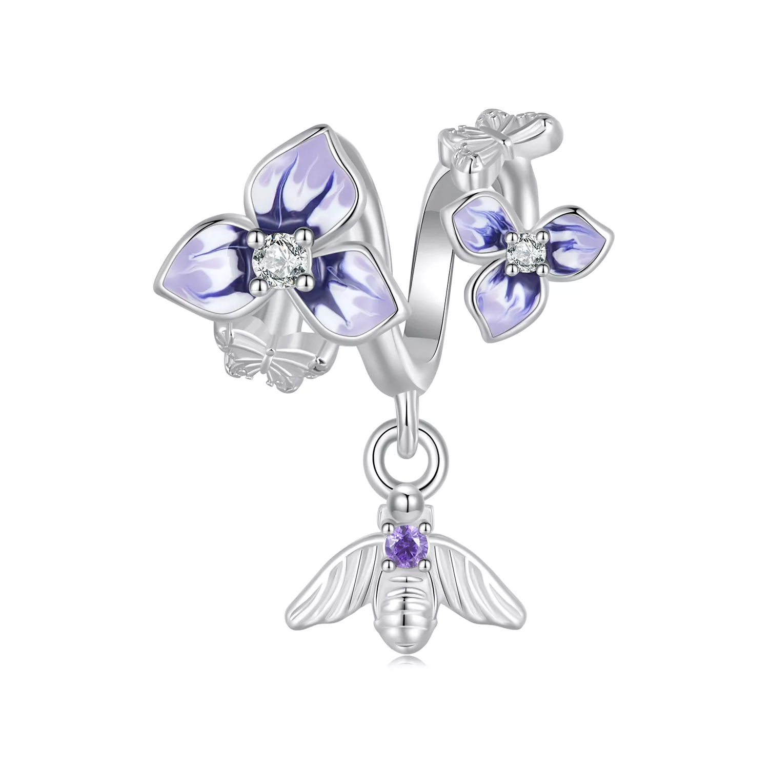 pandora stijl pansy dangle scc2584