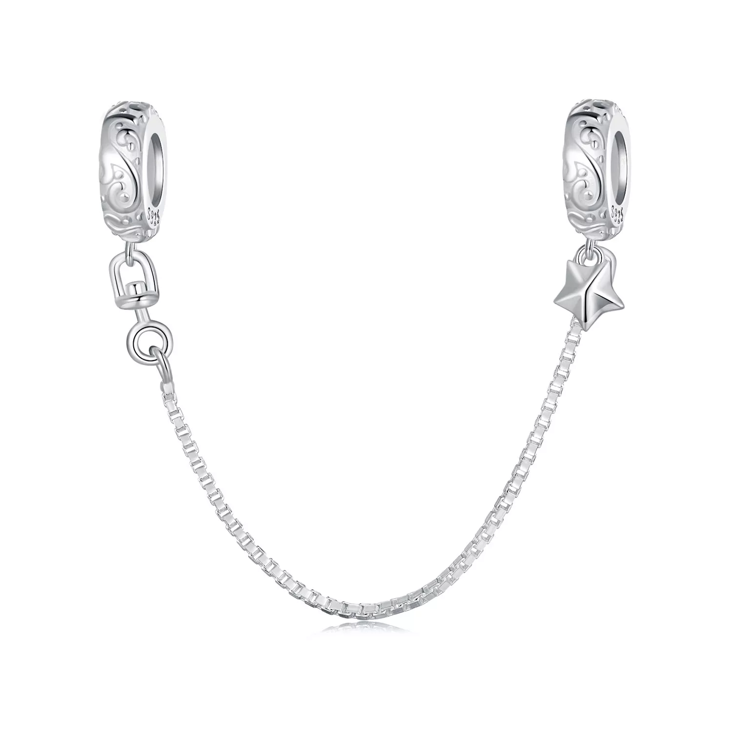 pandora stijl patroon veilige ketting scc2620
