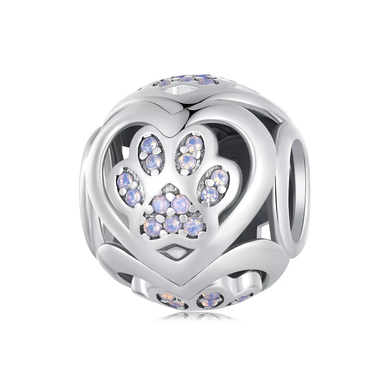 pandora stijl pootafdruk bedel scc2578