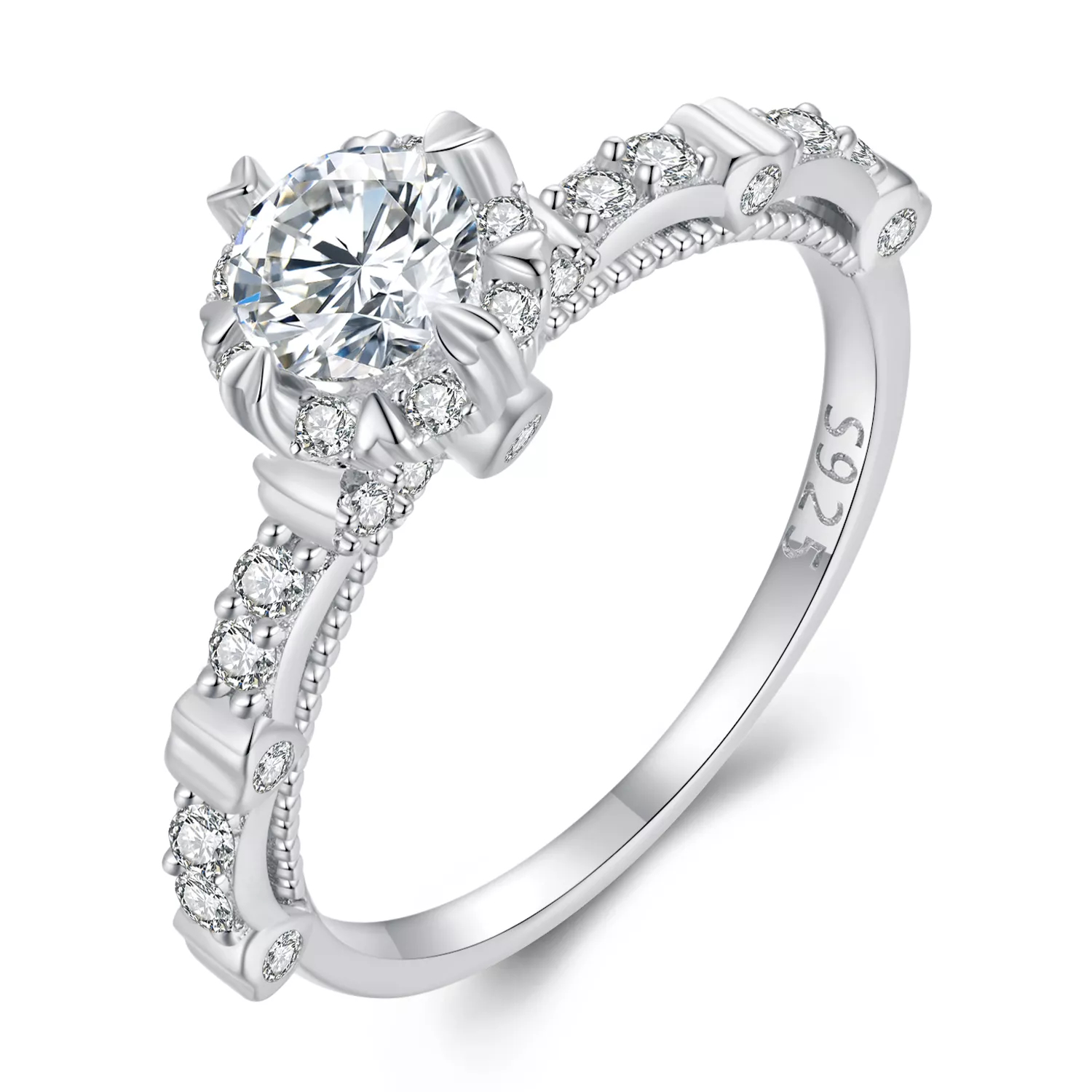 pandora stijl prachtige moissanite ring msr023