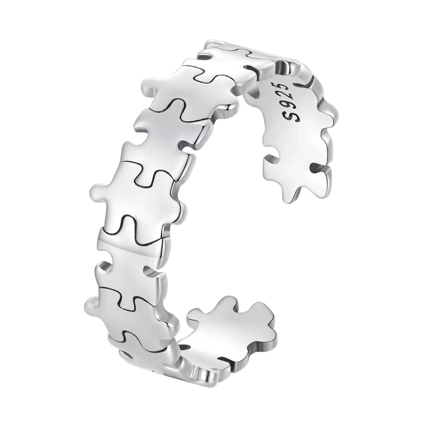 pandora stijl puzzelring scr925