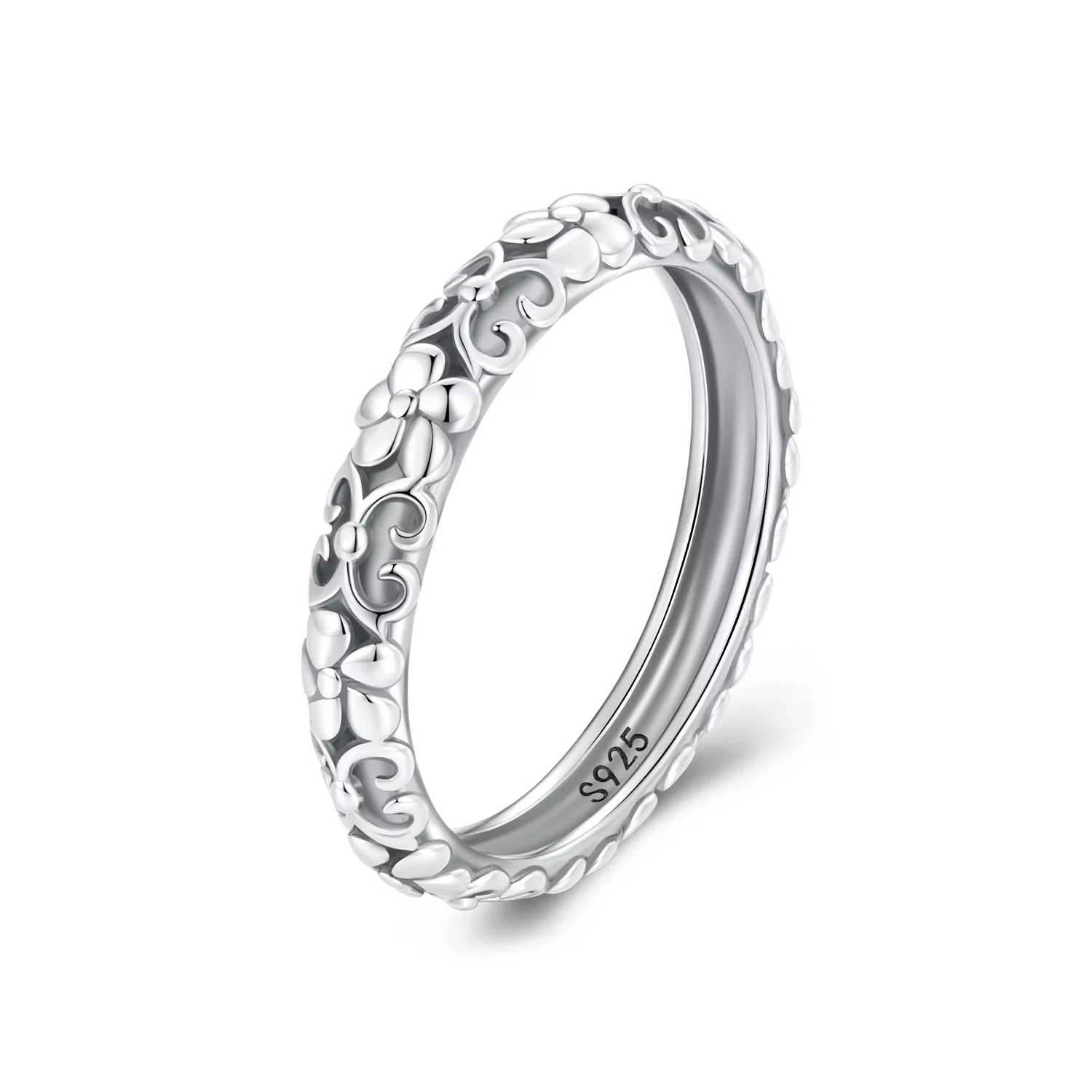 pandora stijl retro patroon ring scr958