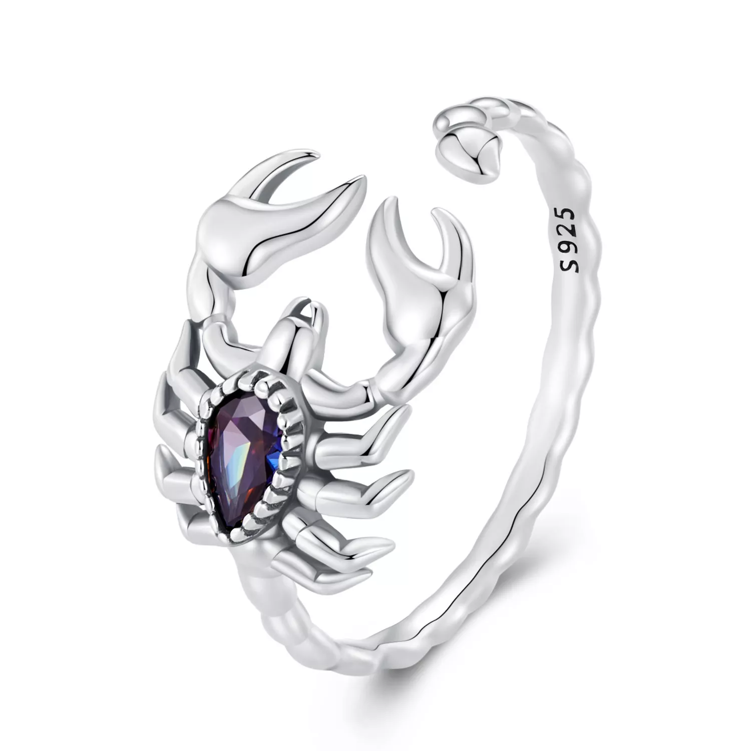 pandora stijl retro schorpioen open ring scr974 e