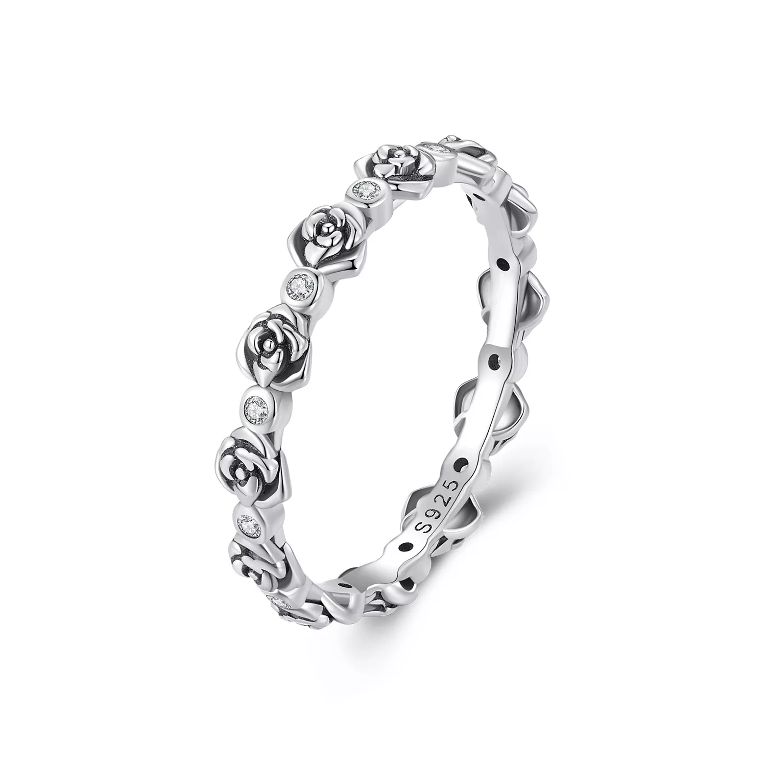 pandora stijl roze ring scr960