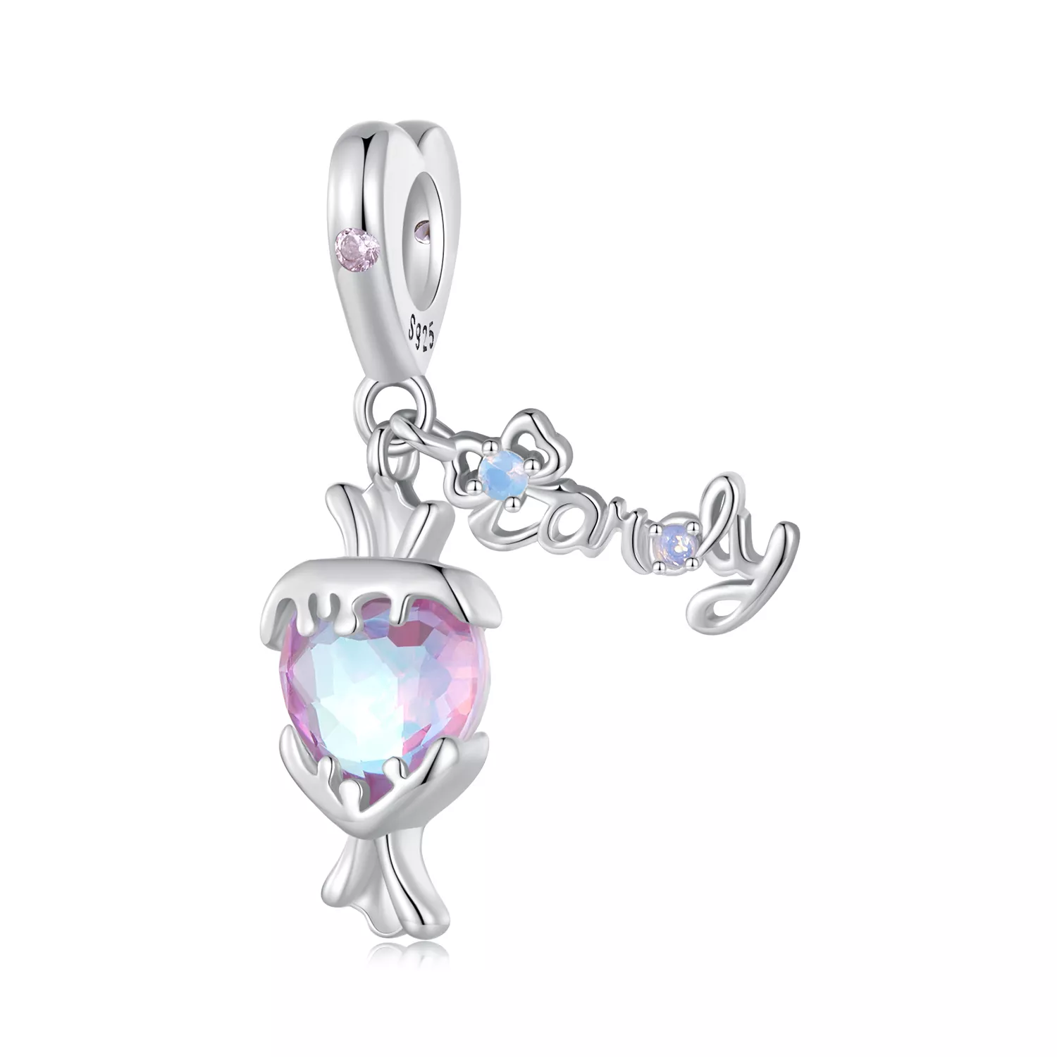 pandora stijl roze snoep hanger scc2640