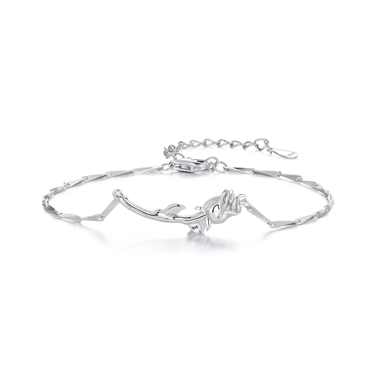 pandora stijl rozen ketting armband bsb146
