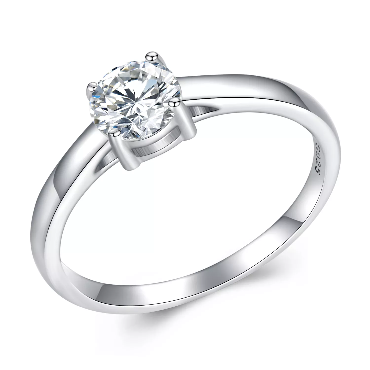 pandora stijl schitterende moissanite ring eén certificaat msr005