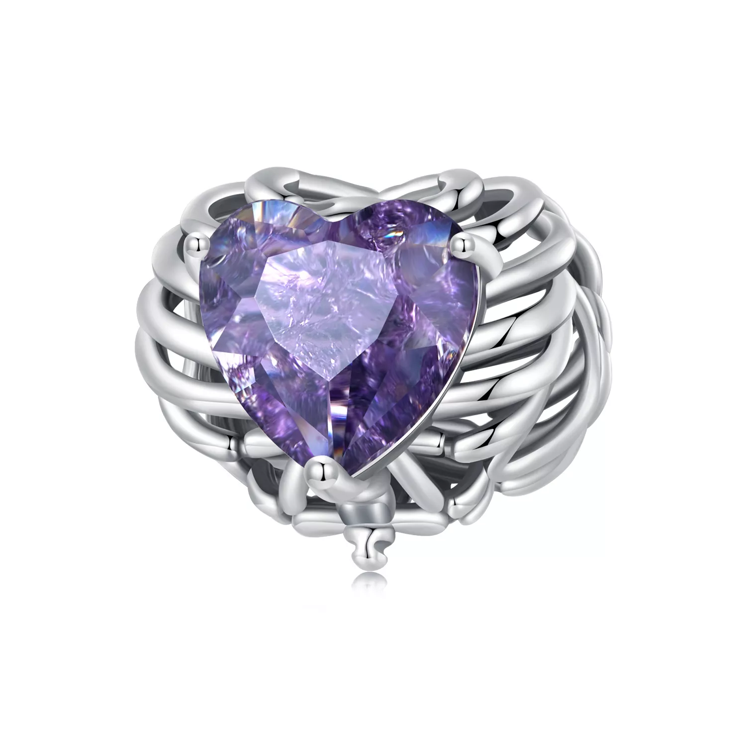 pandora stijl skelet hart bedel bsc910