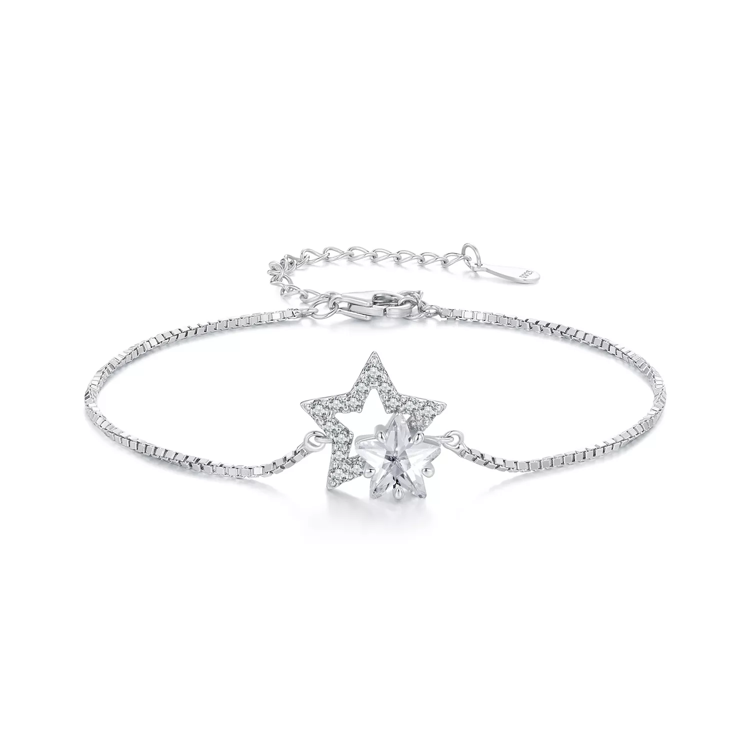pandora stijl sterren ketting armband bsb143